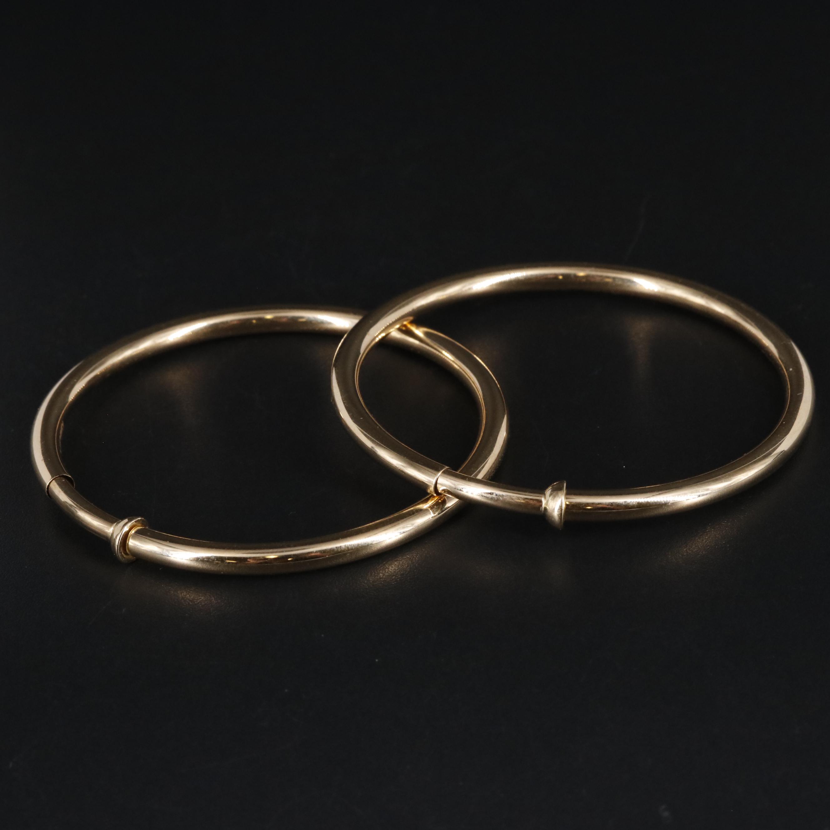 14K Tube Hoop Earrings