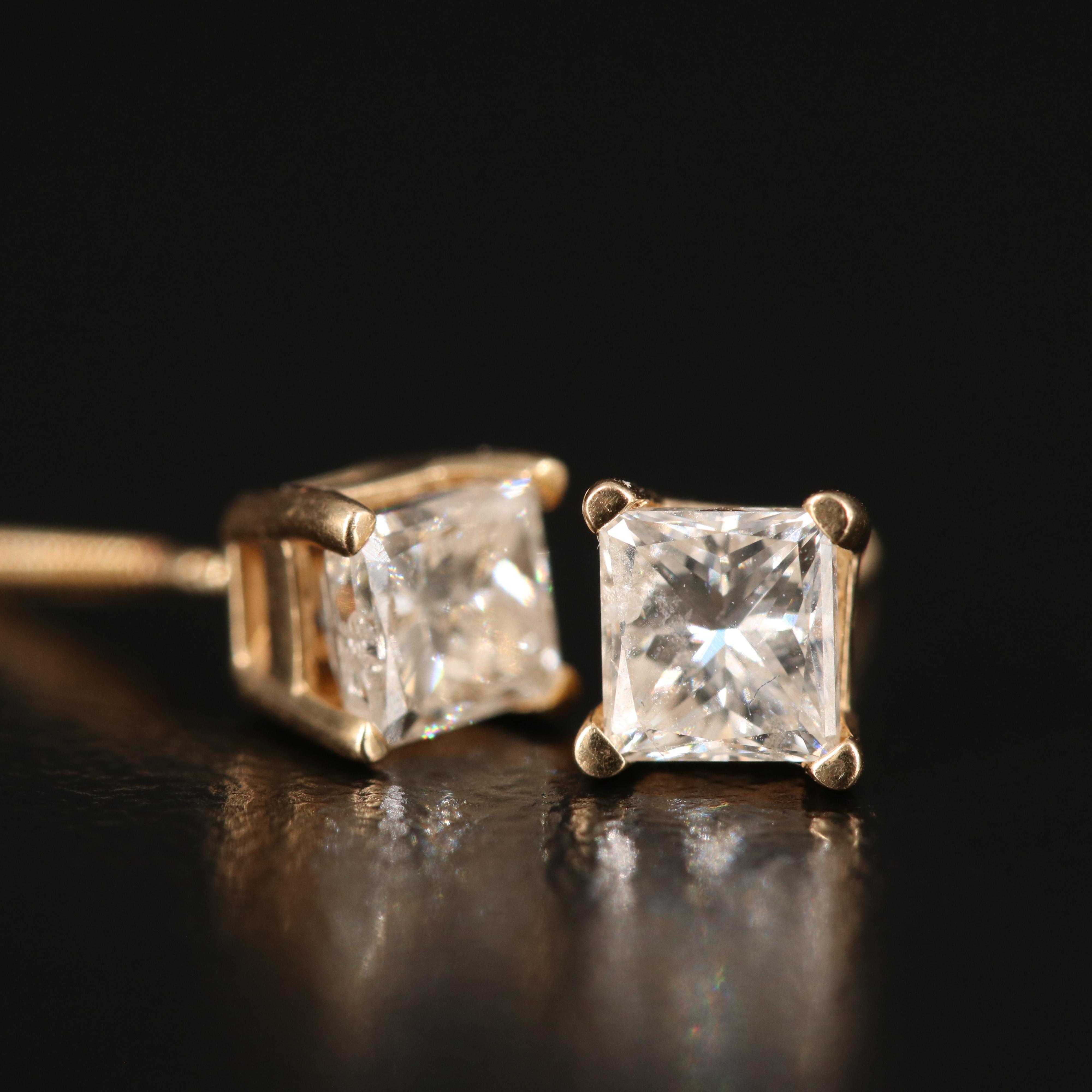 14K 0.73 CTW Diamond Stud Earrings