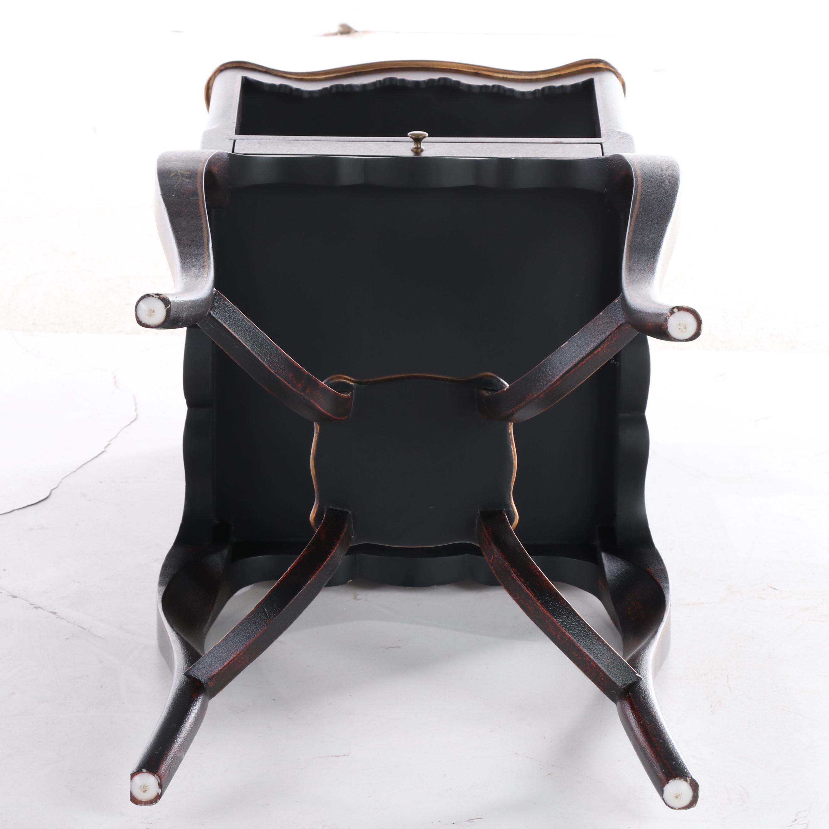 Louis XV Style Floral and Foliate-Decorated Three-Tier Stand