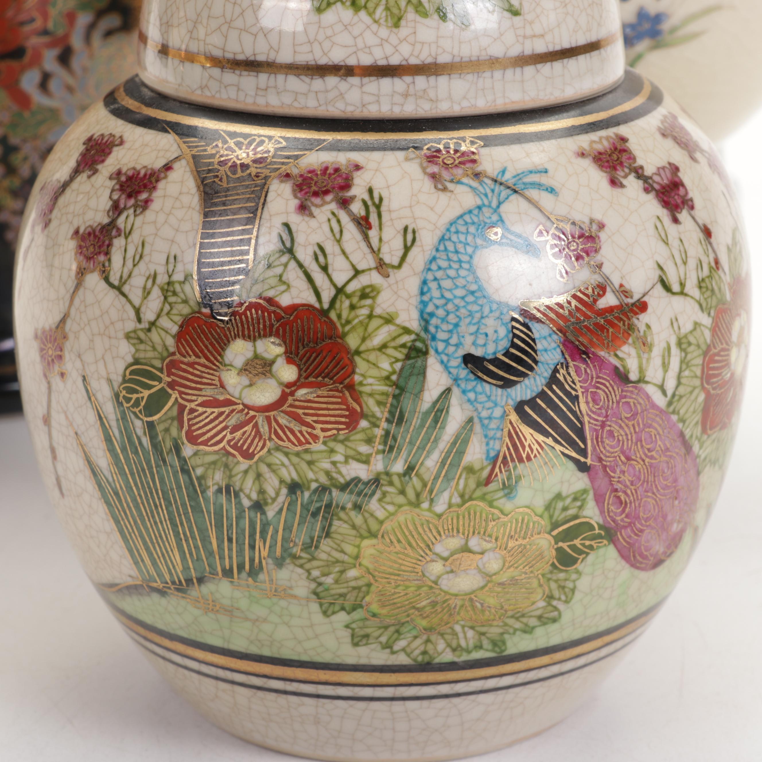 Enesco Japanese Ceramic Vase, Lidded Vessels, and More, Late 20th Century