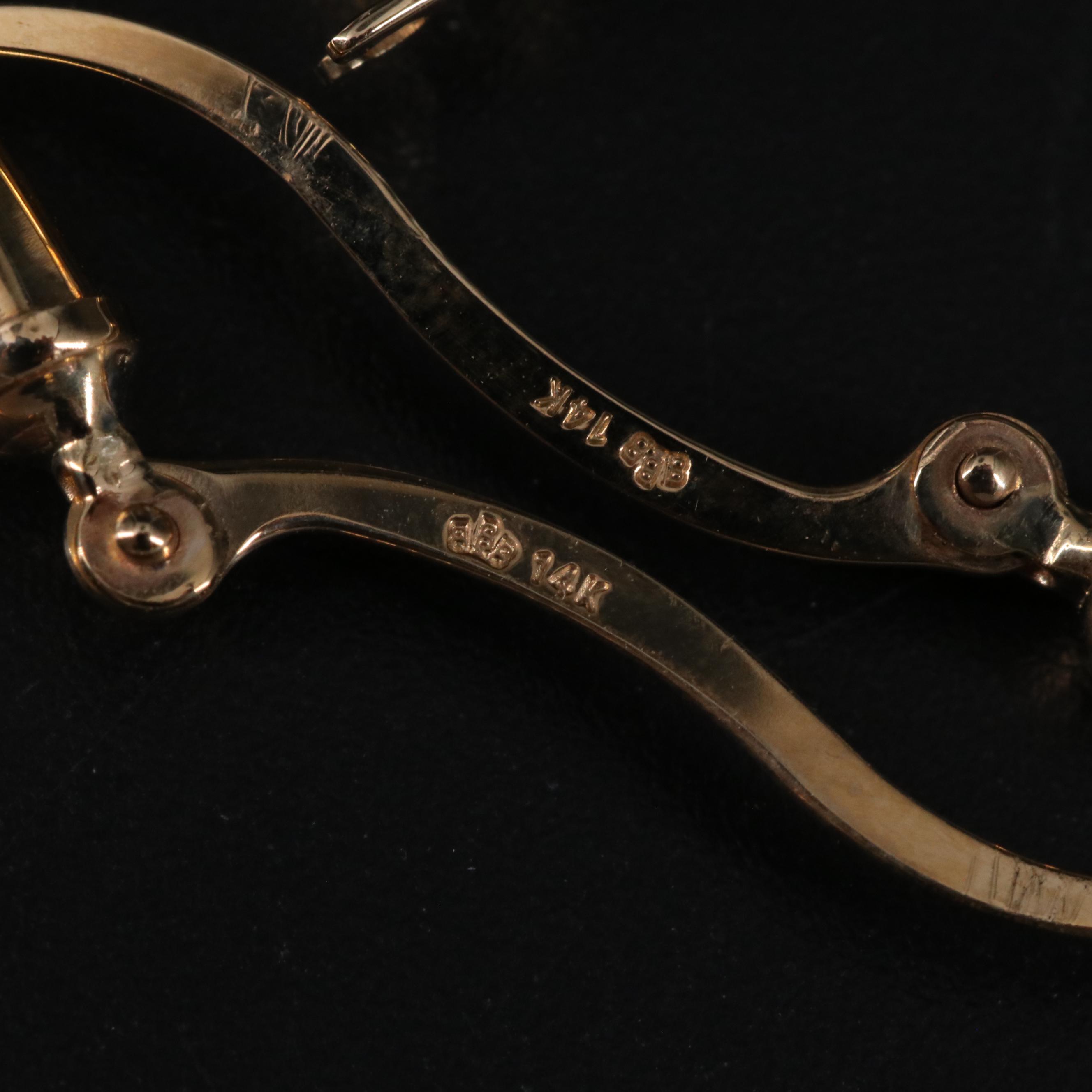 14K Large Hoop Earrings