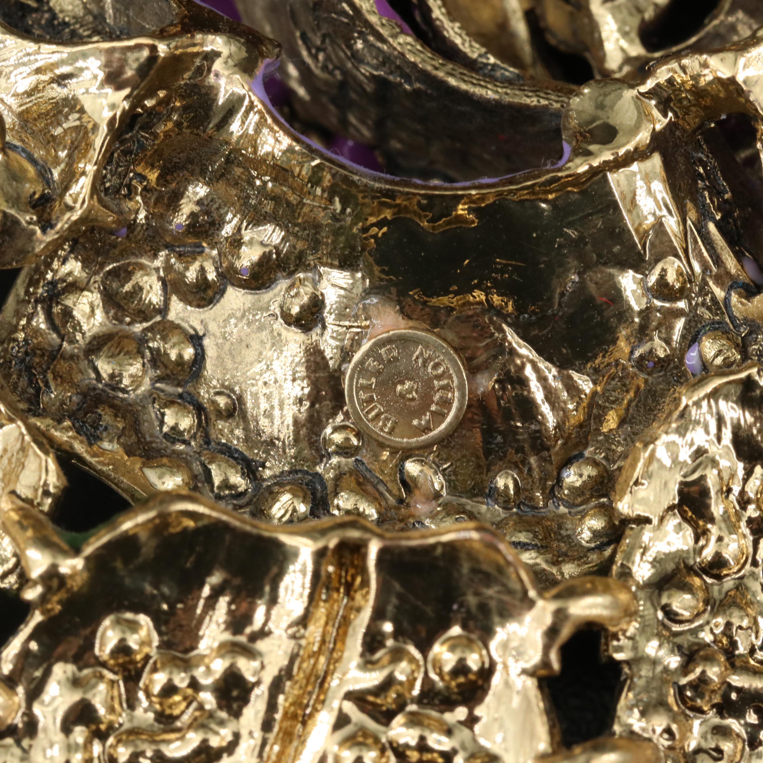 Bulter & Wilson Rhinestone Rose Statement Necklace