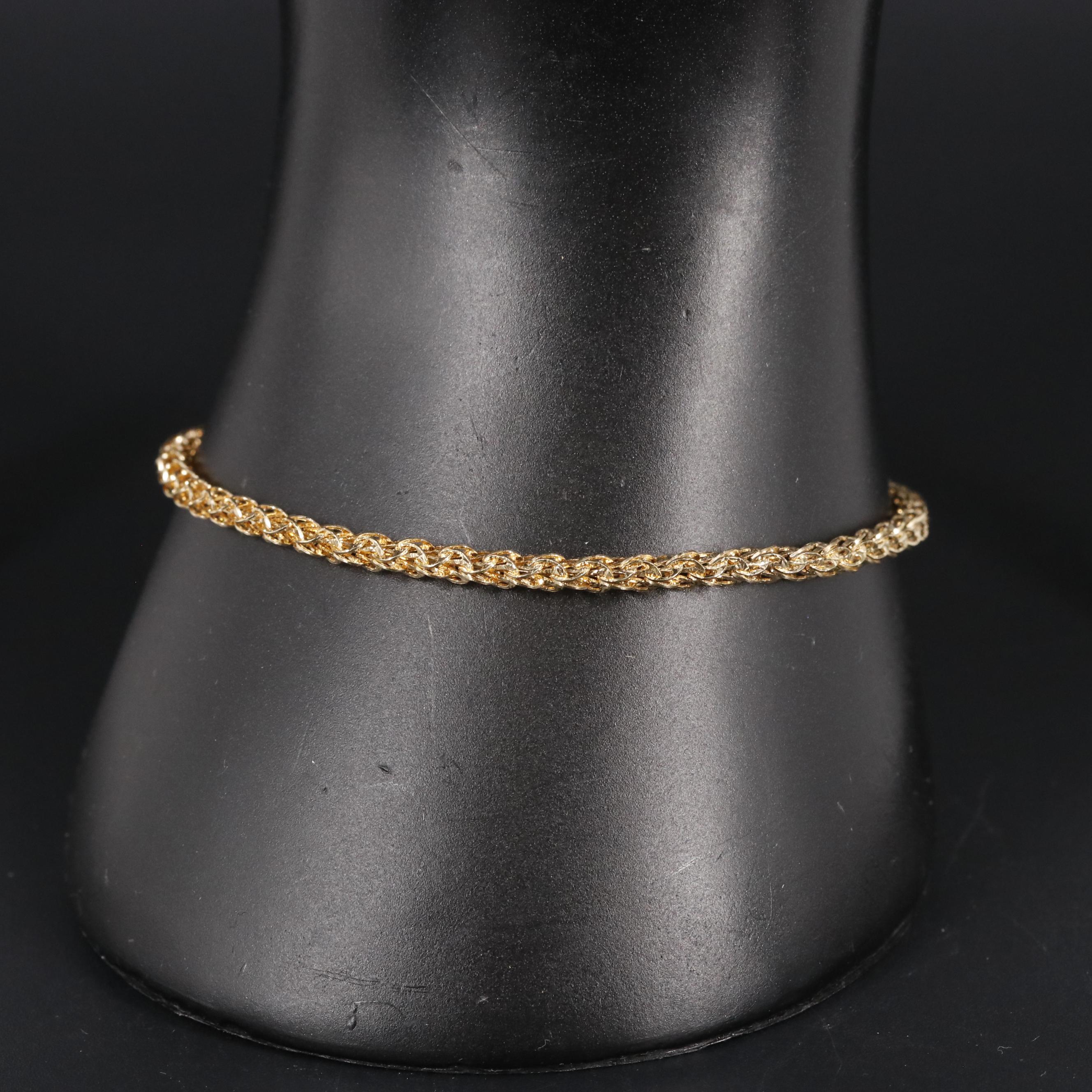Italian 14K Fancy Link Bracelet