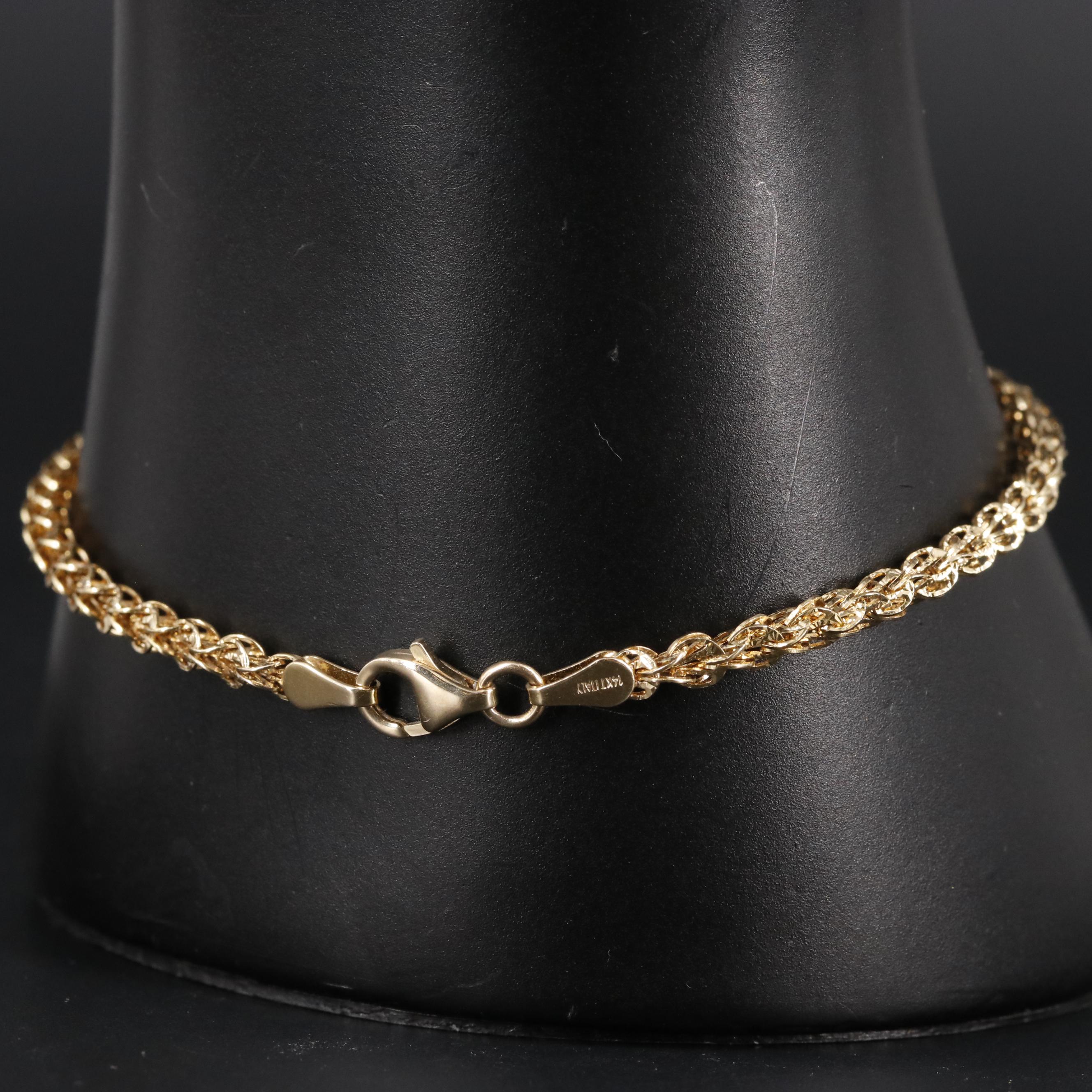 Italian 14K Fancy Link Bracelet