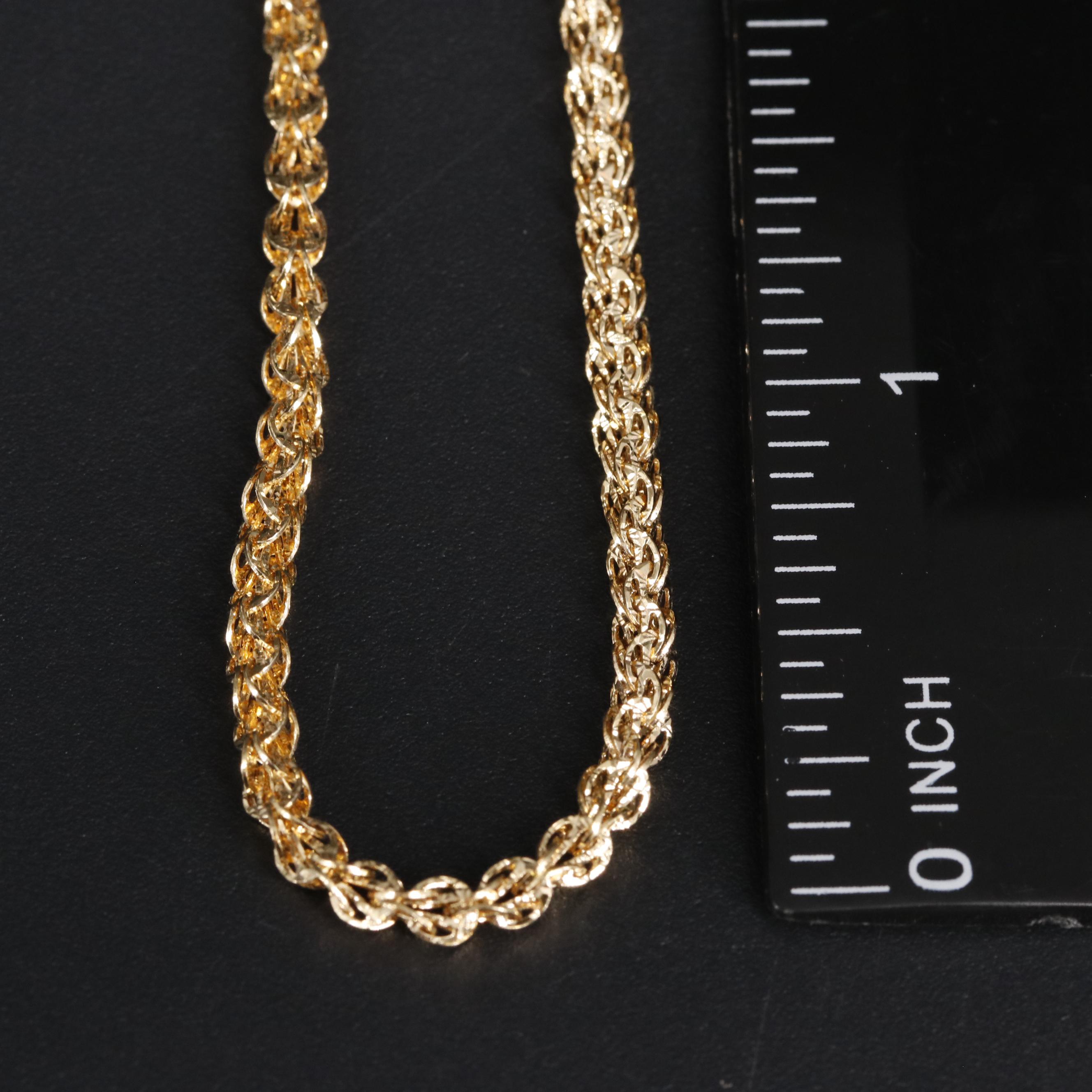 Italian 14K Fancy Link Bracelet