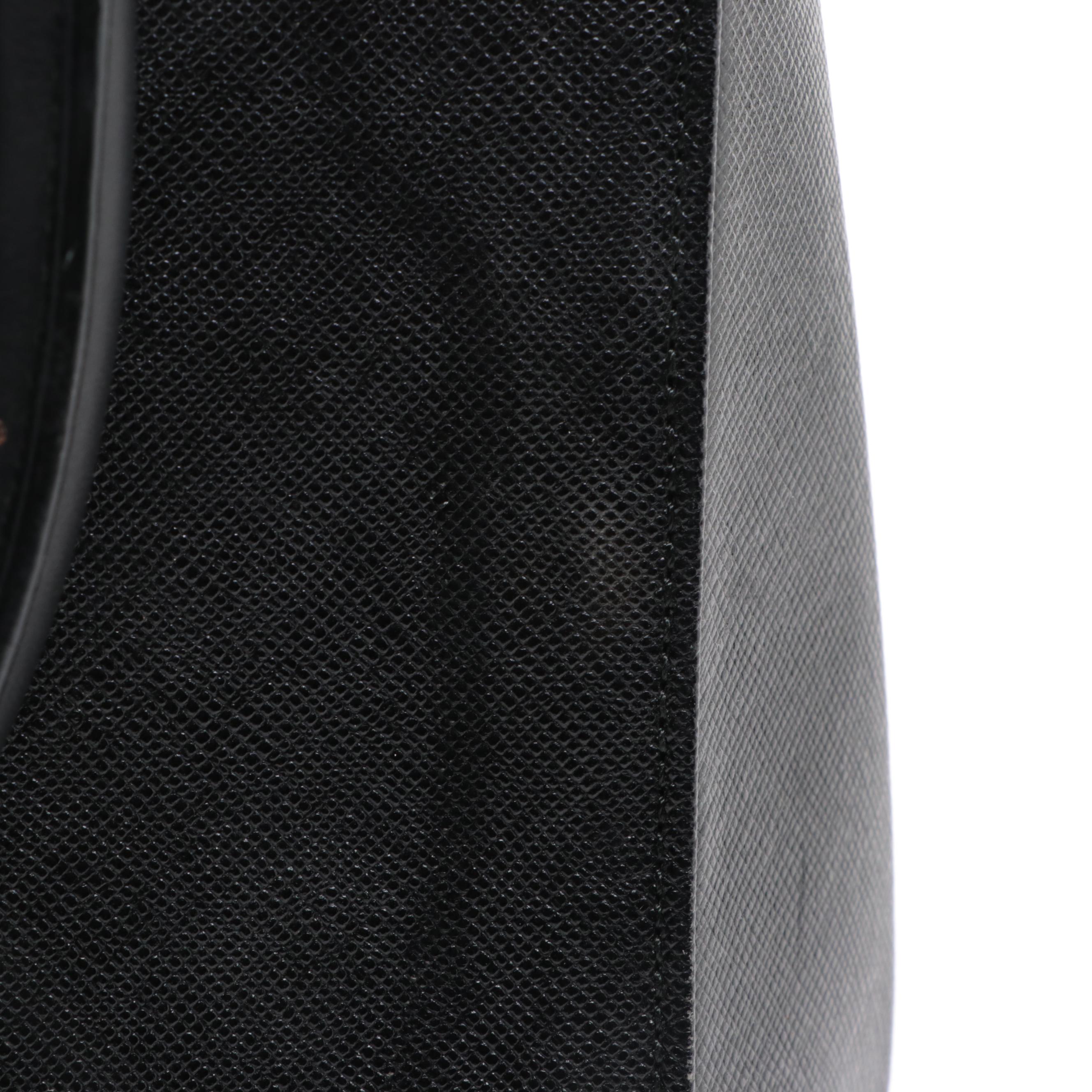 Burberry Small Handbag in Black Crossgrain Leather