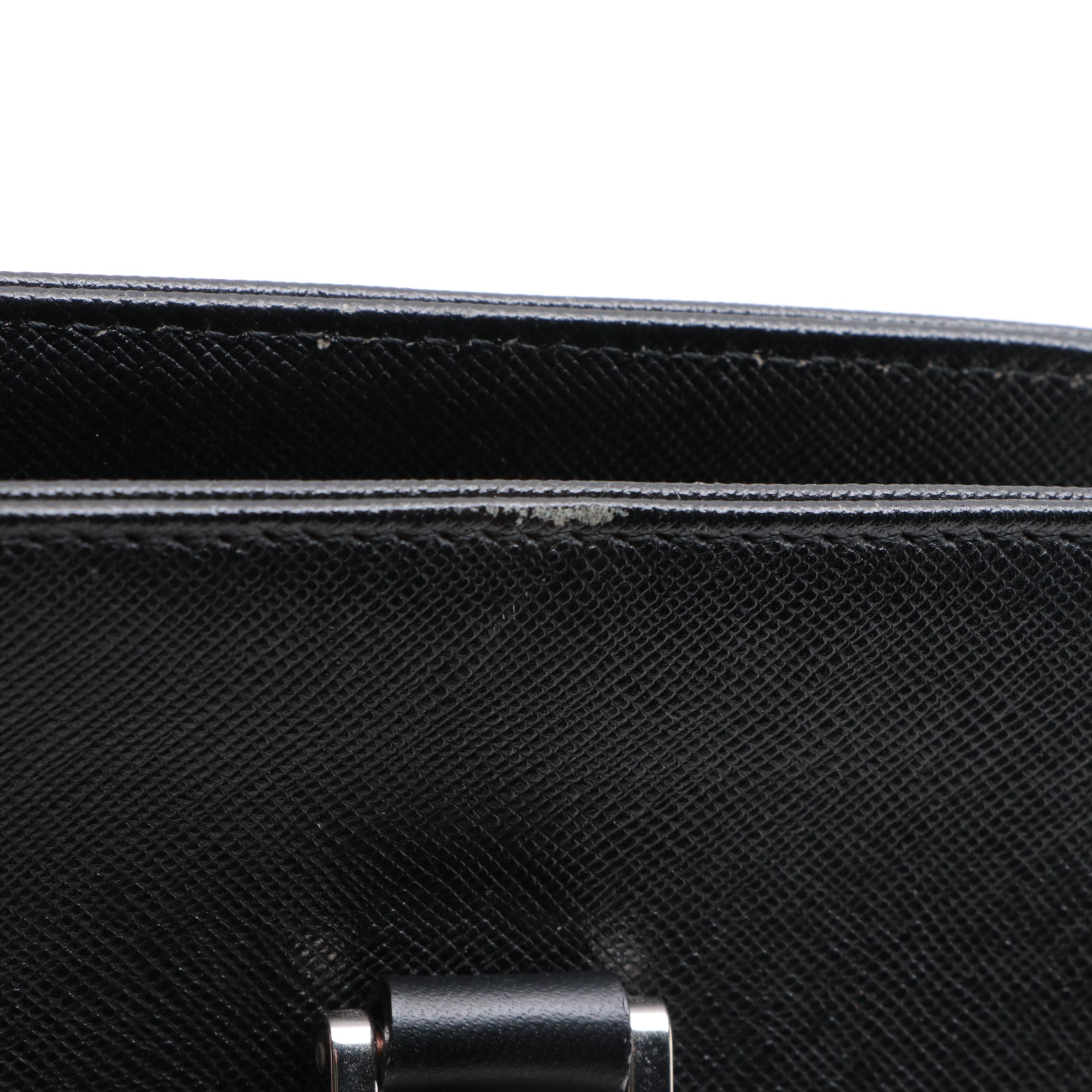 Burberry Small Handbag in Black Crossgrain Leather