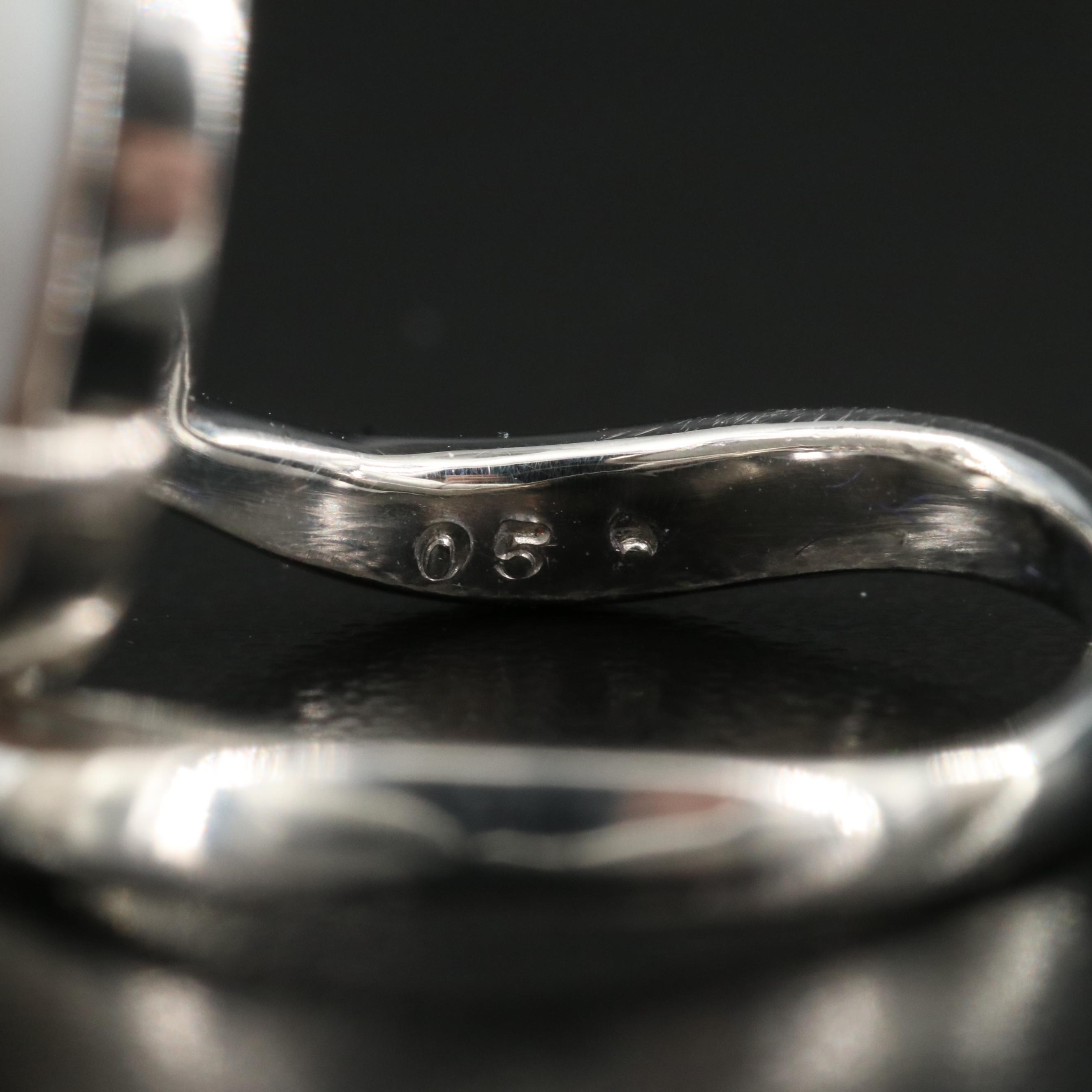 Vintage Platinum Opal and Diamond Ring