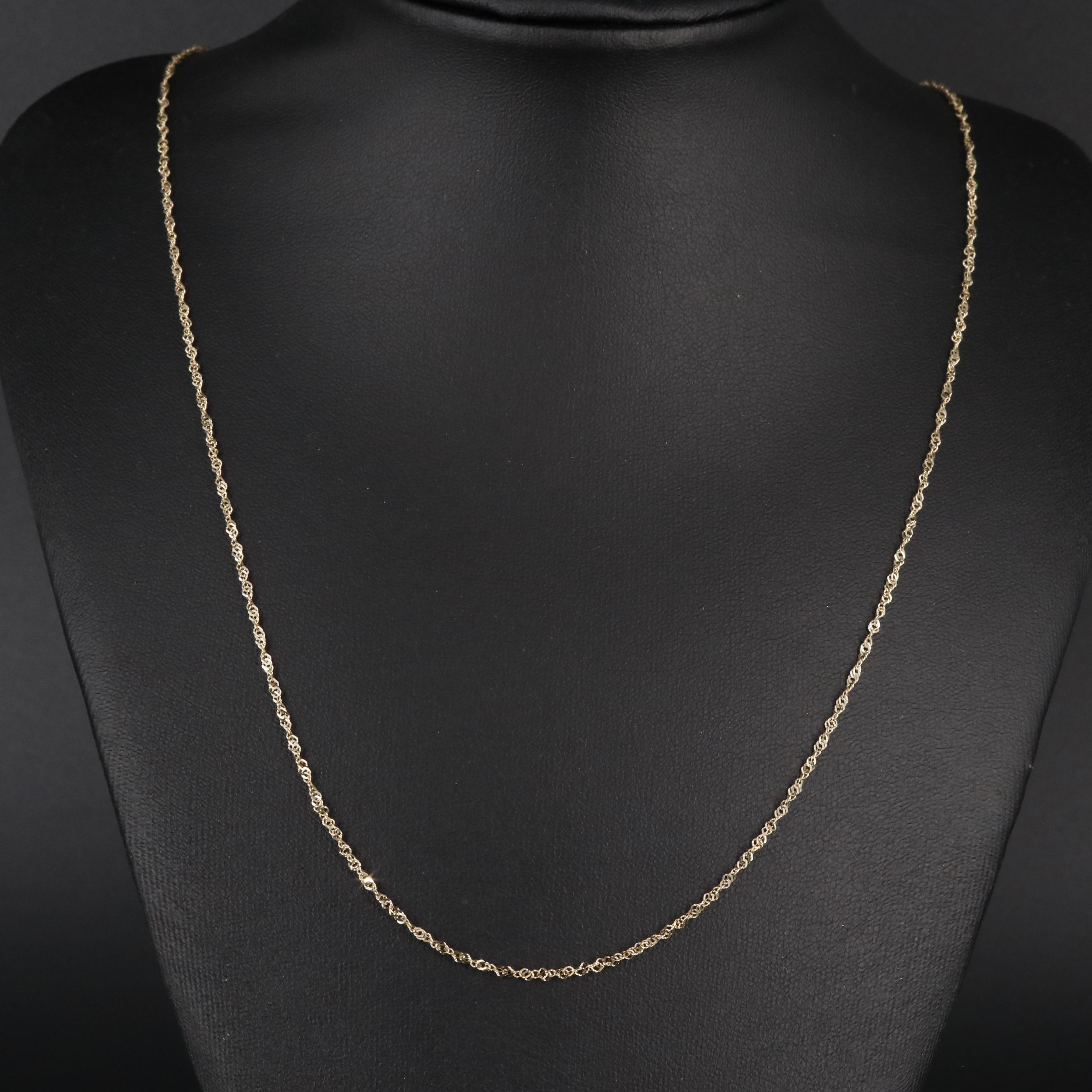 14K Singapore Chain Necklace