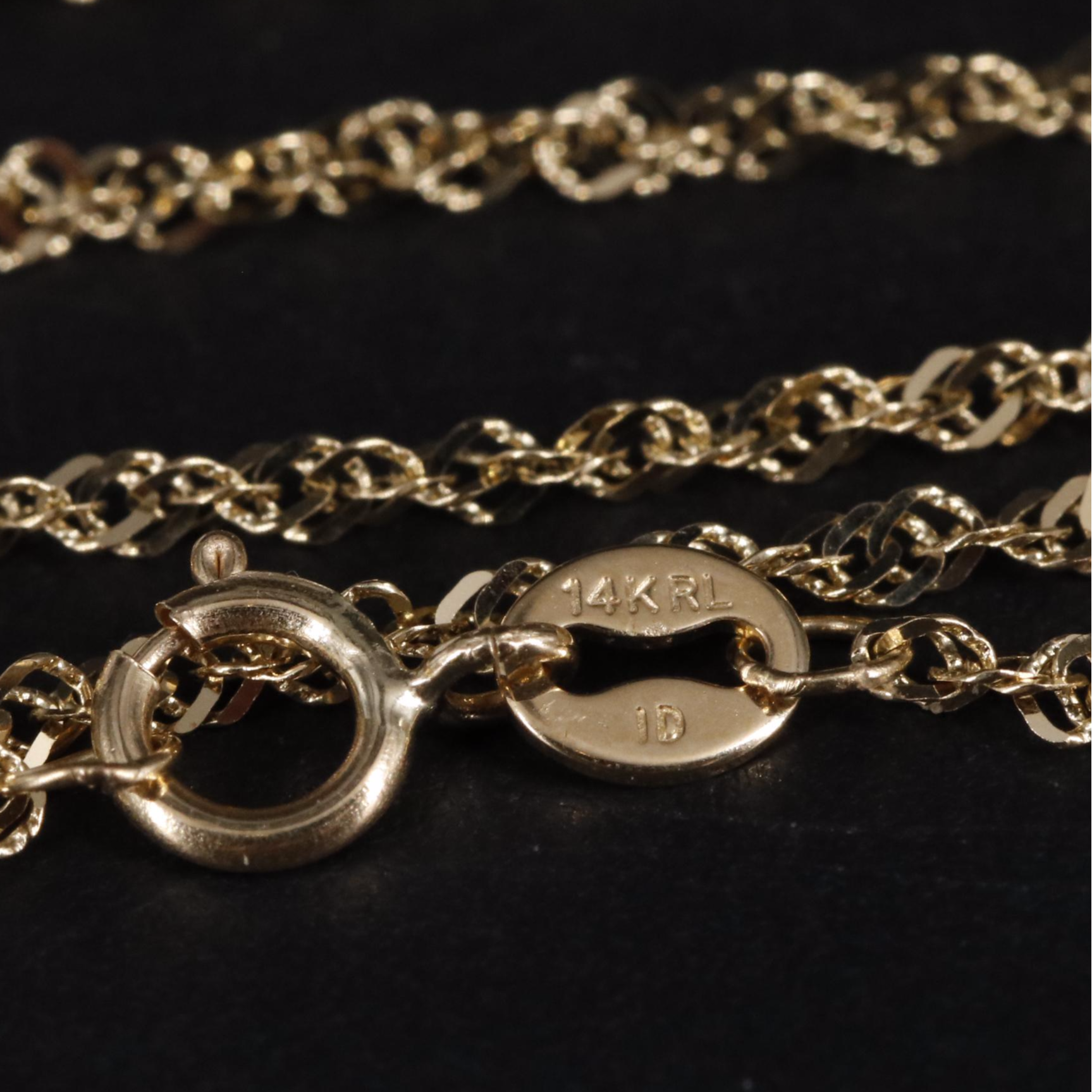 14K Singapore Chain Necklace