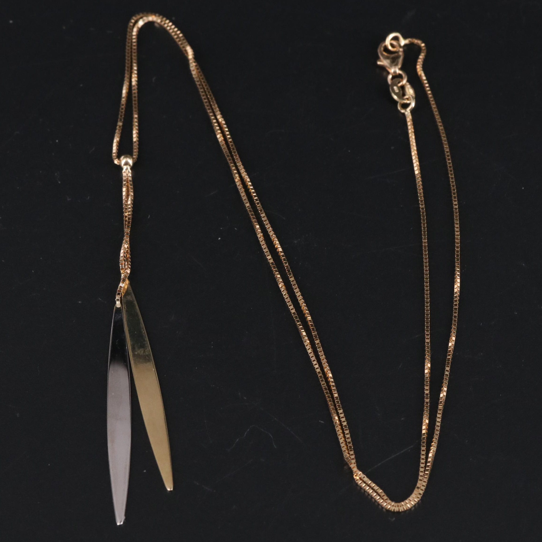 14K Pendant Necklace