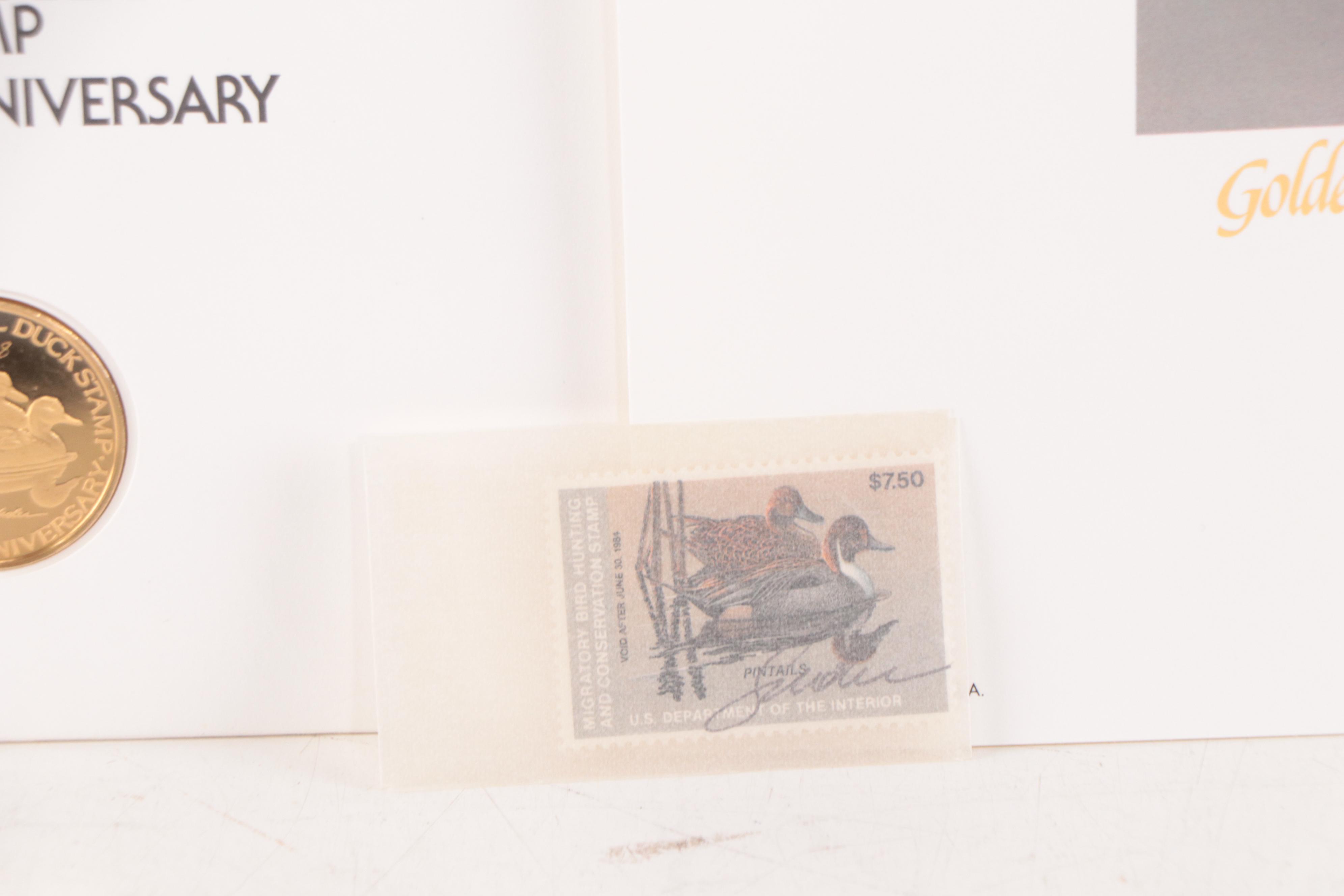 Federal Duck Stamp Offset Lithographs With Medallions