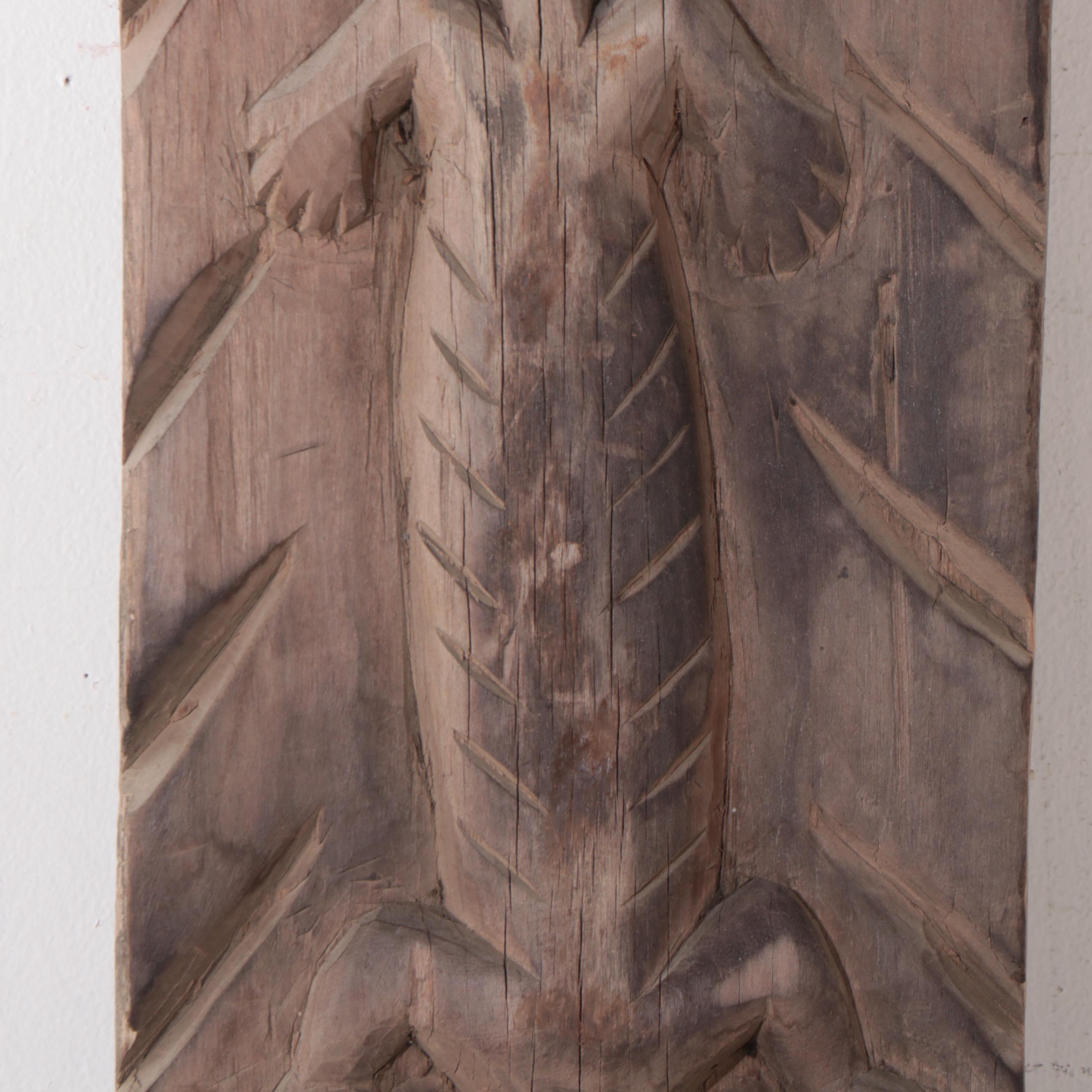 Bontoc Pine Hut Post, North Luzon Island, Philippines, Mid-20th C