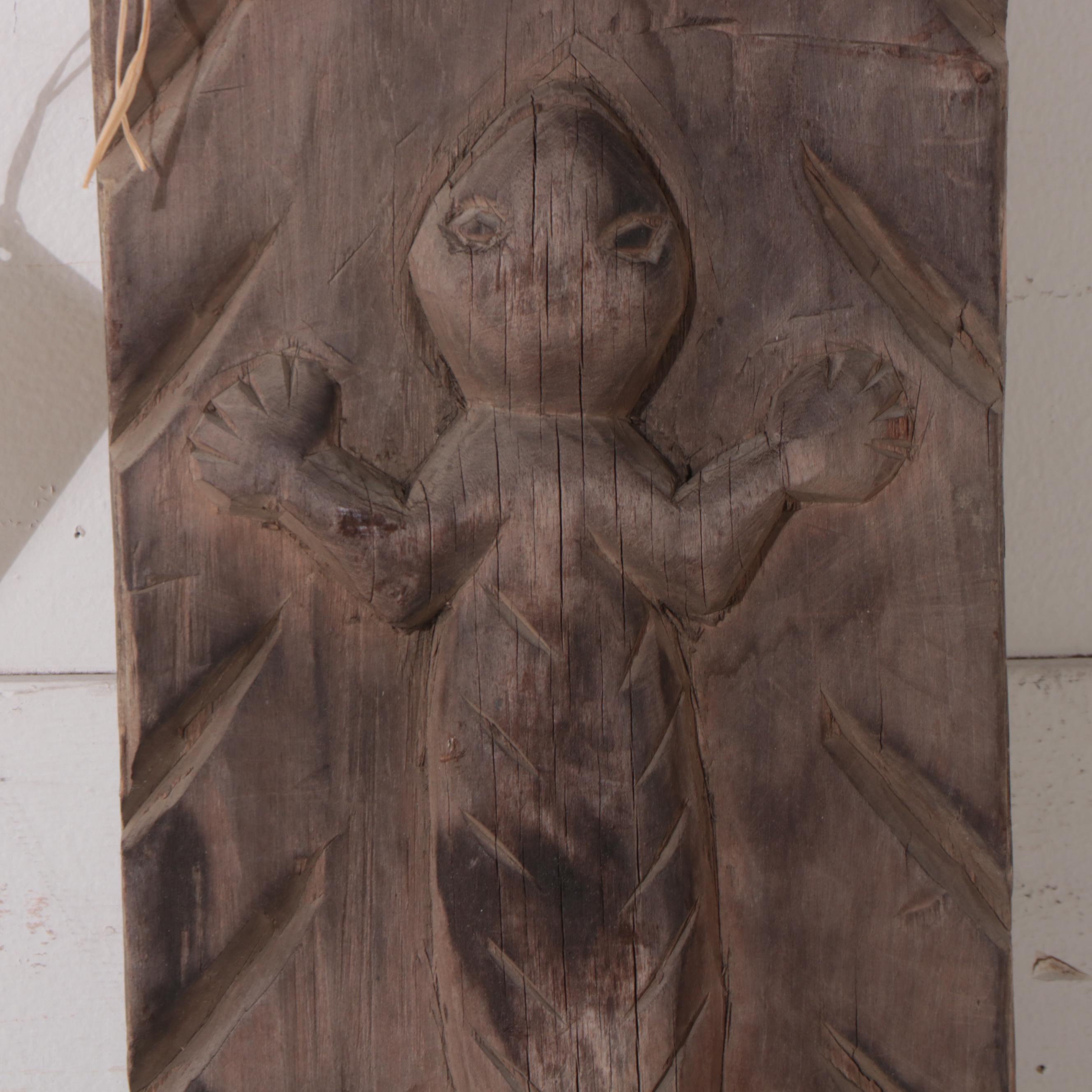 Bontoc Pine Hut Post, North Luzon Island, Philippines, Mid-20th C