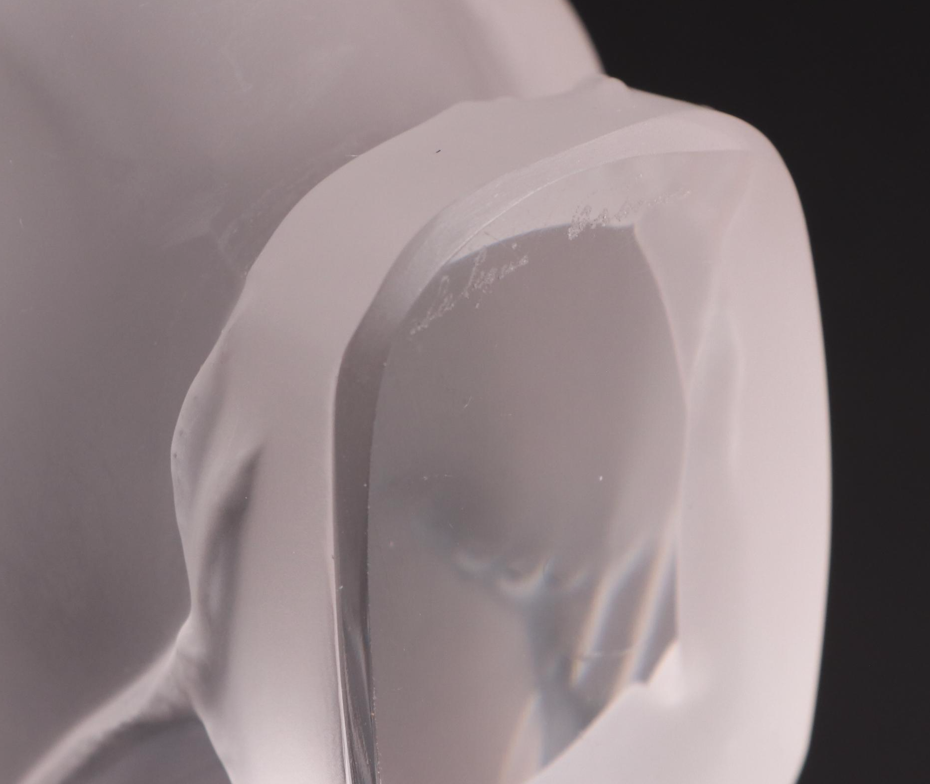 Lalique Sparrow Frosted Crystal Figurines