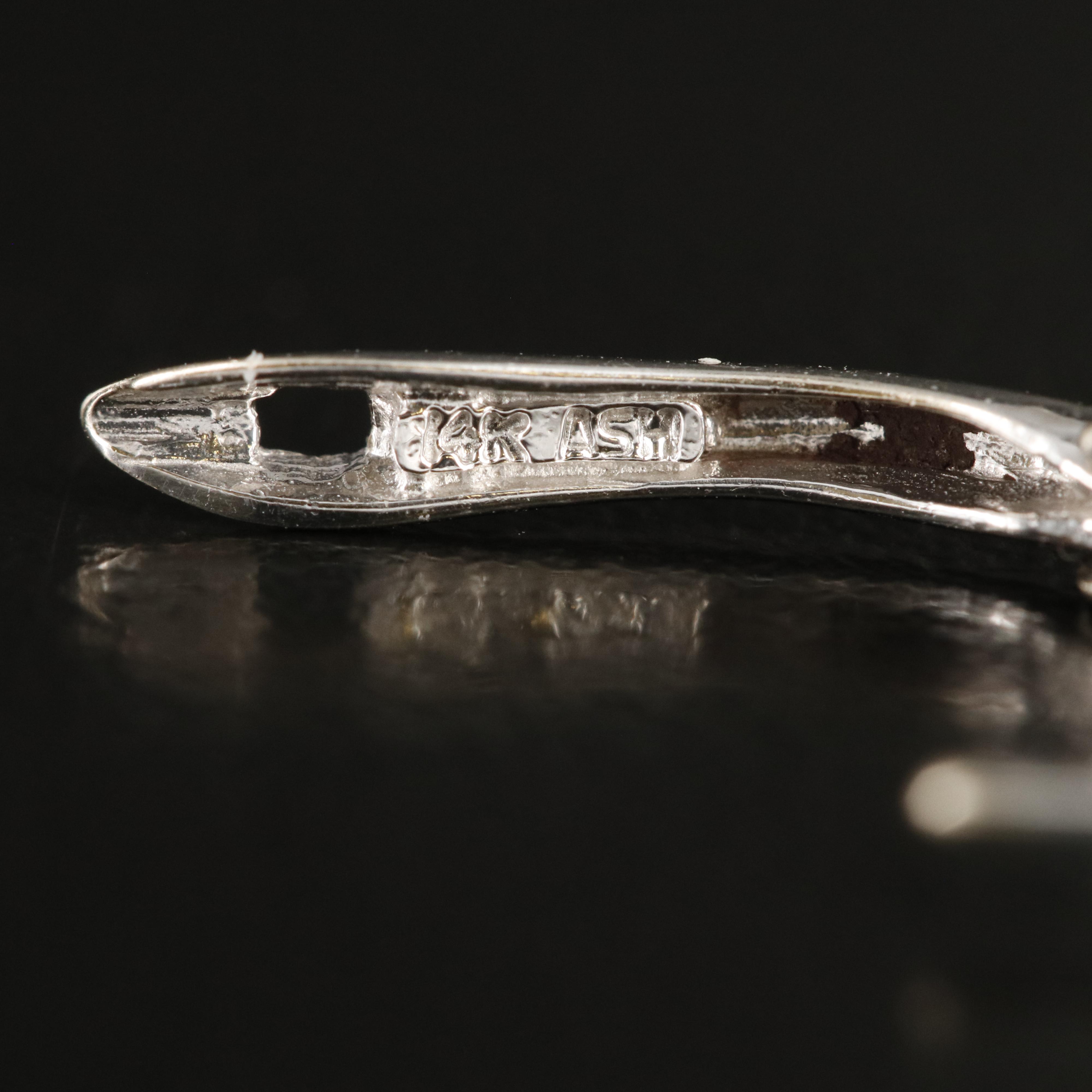 14K Tanzanite and Diamond JHoop Earrings