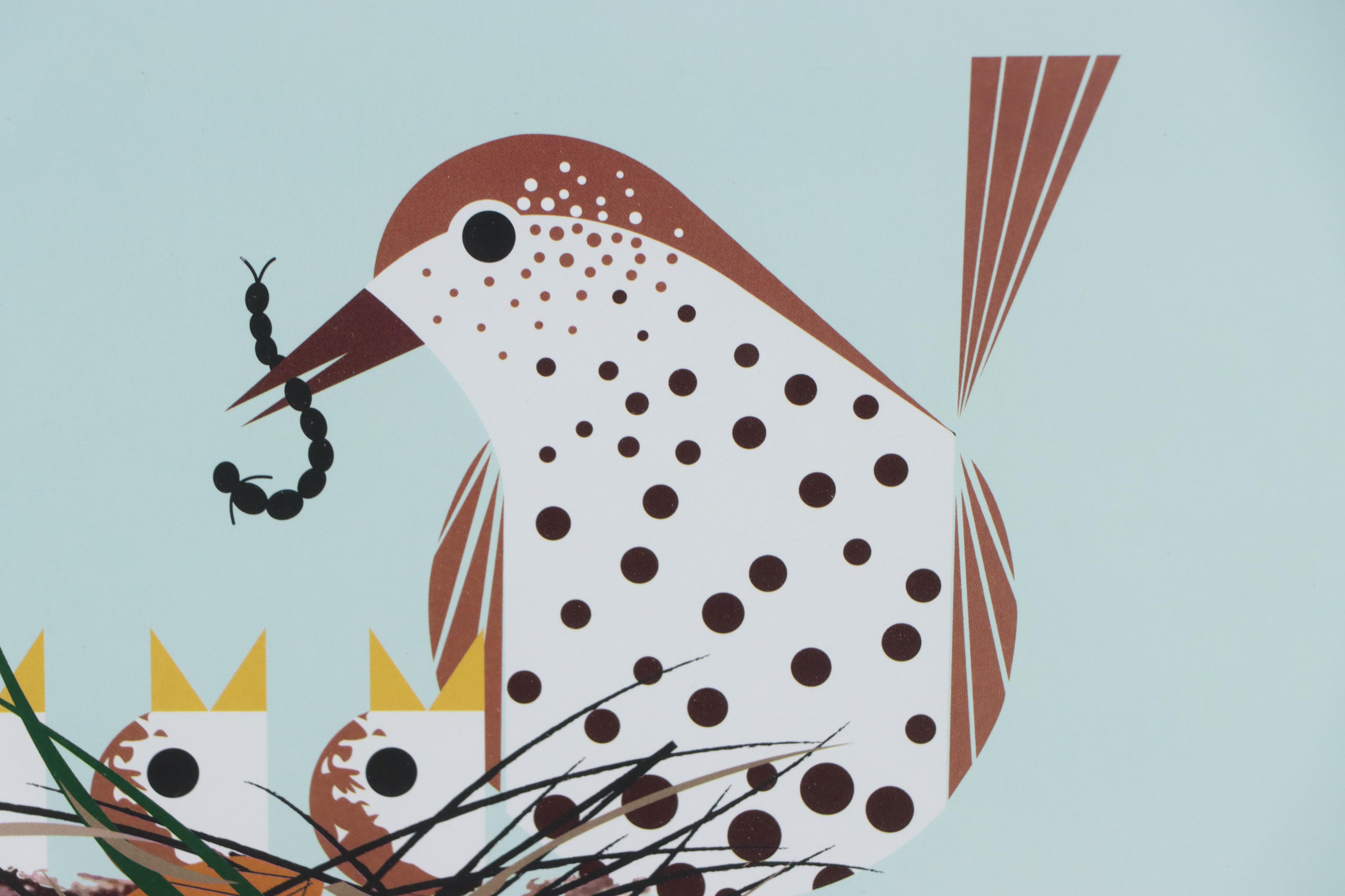 Offset Lithograph After Charley Harper "Chorus Line," Late 20th Century