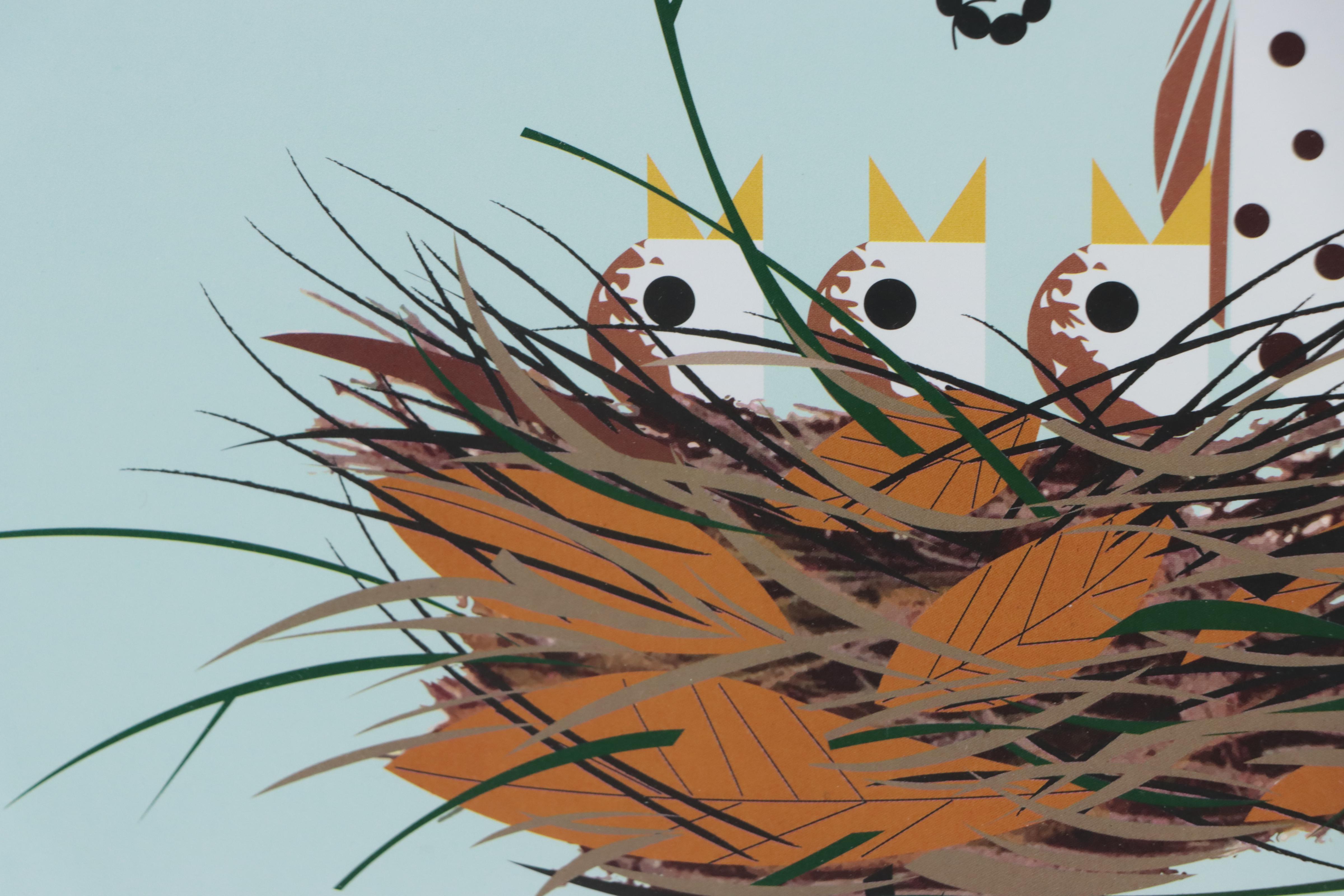 Offset Lithograph After Charley Harper "Chorus Line," Late 20th Century