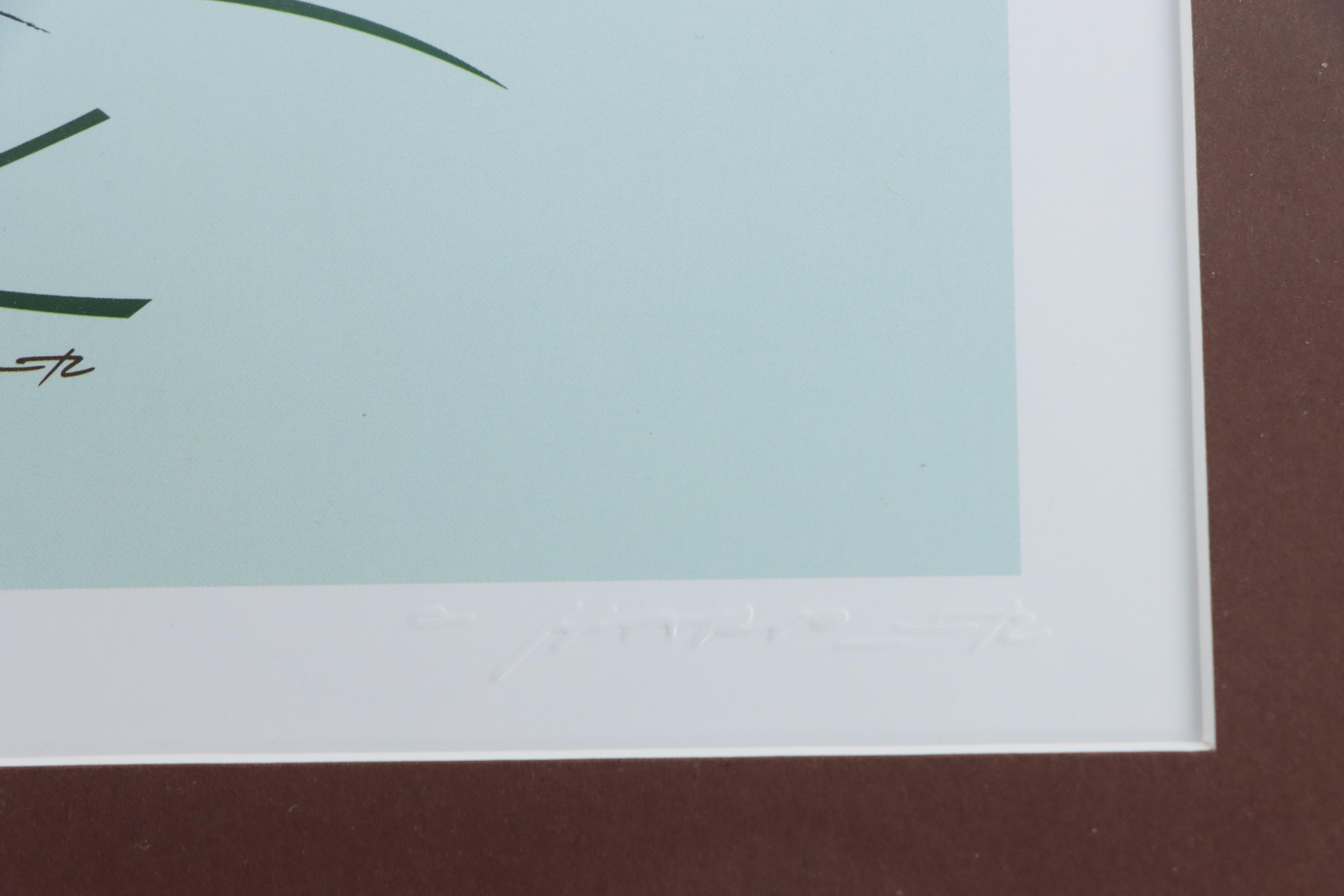 Offset Lithograph After Charley Harper "Chorus Line," Late 20th Century