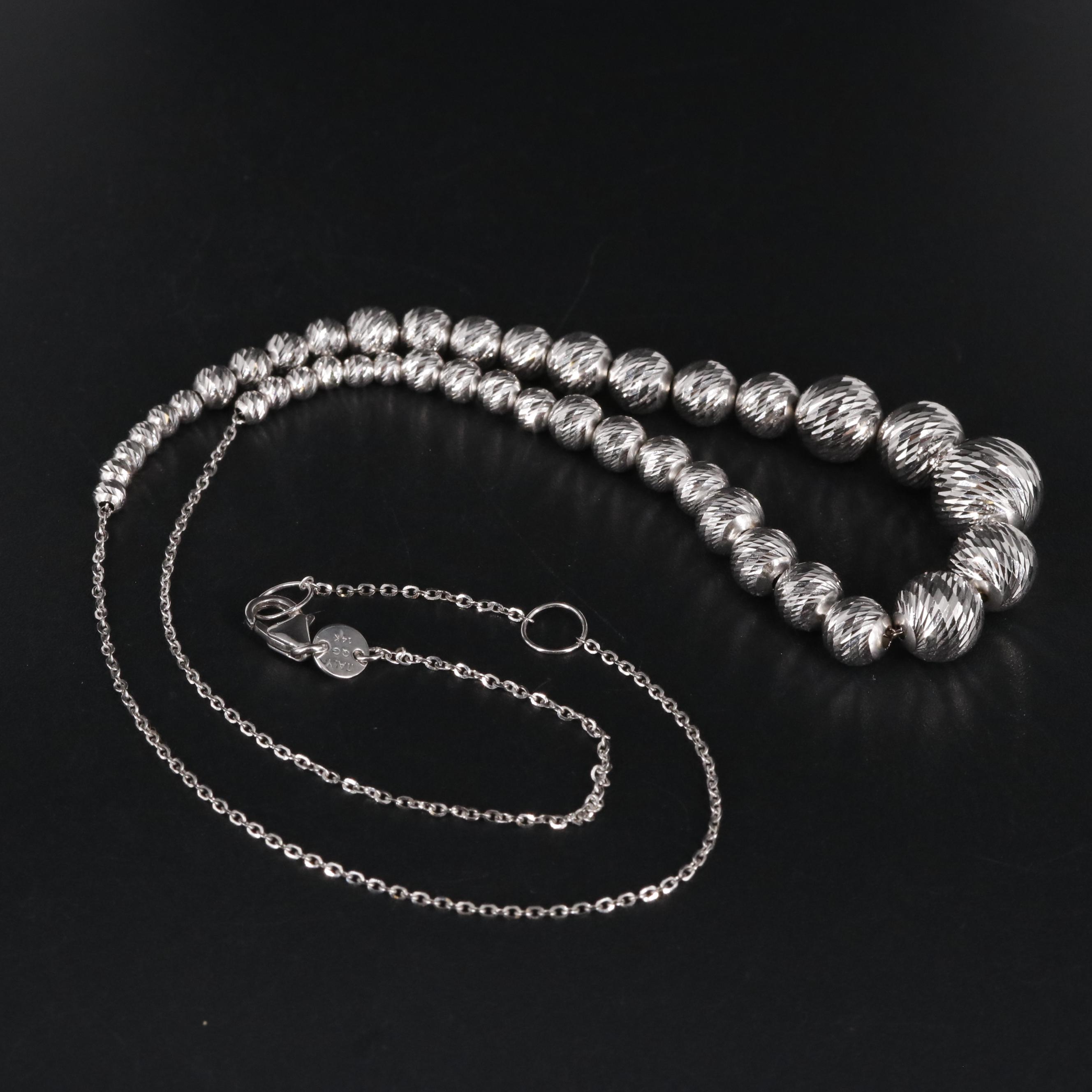 14K Graduated Necklace