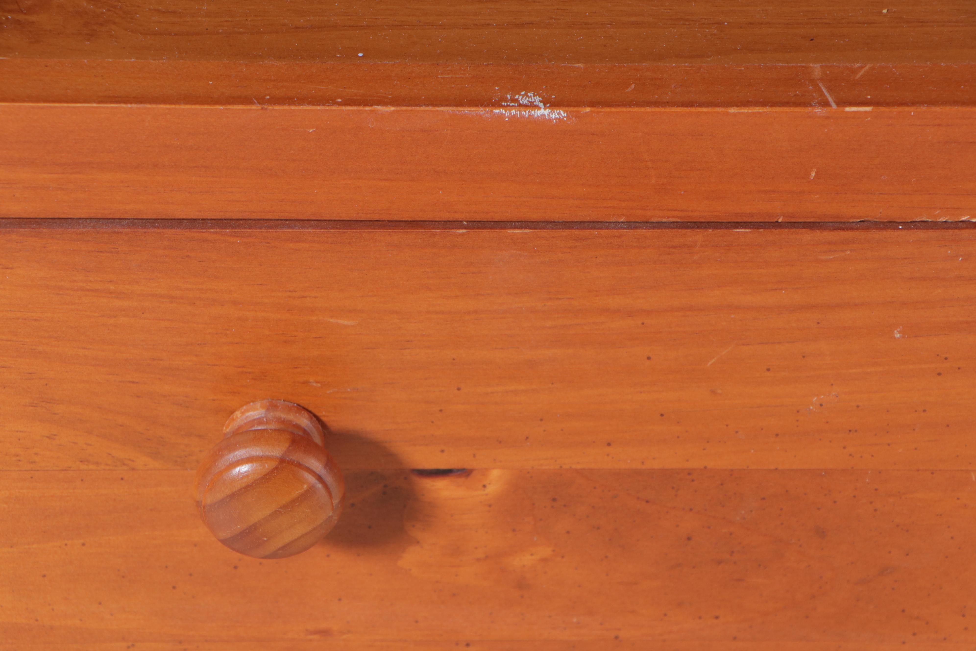 Two Broyhill Pine and Laminate Bookcases, Late 20th Century