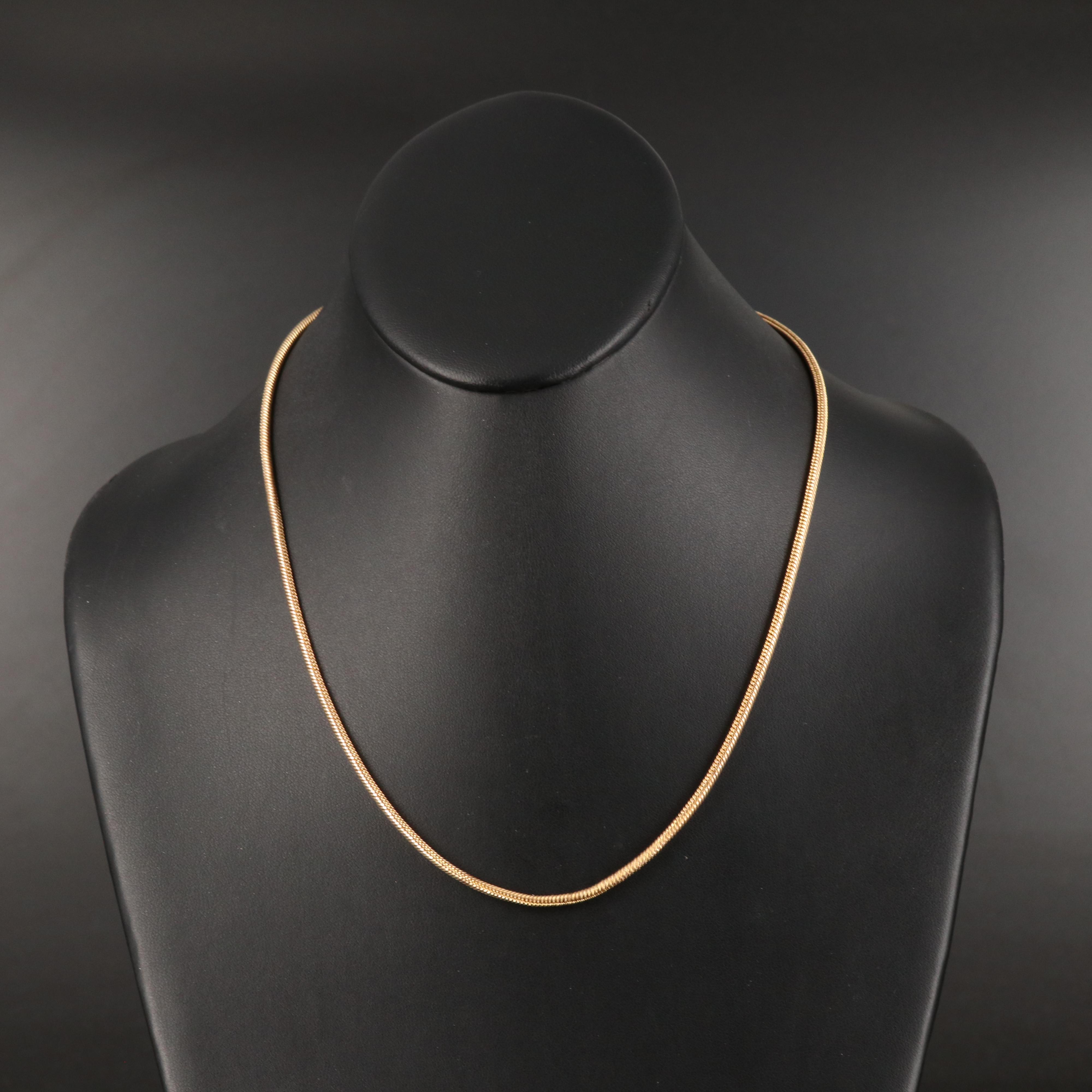 Italian 14K Snake Chain Necklace