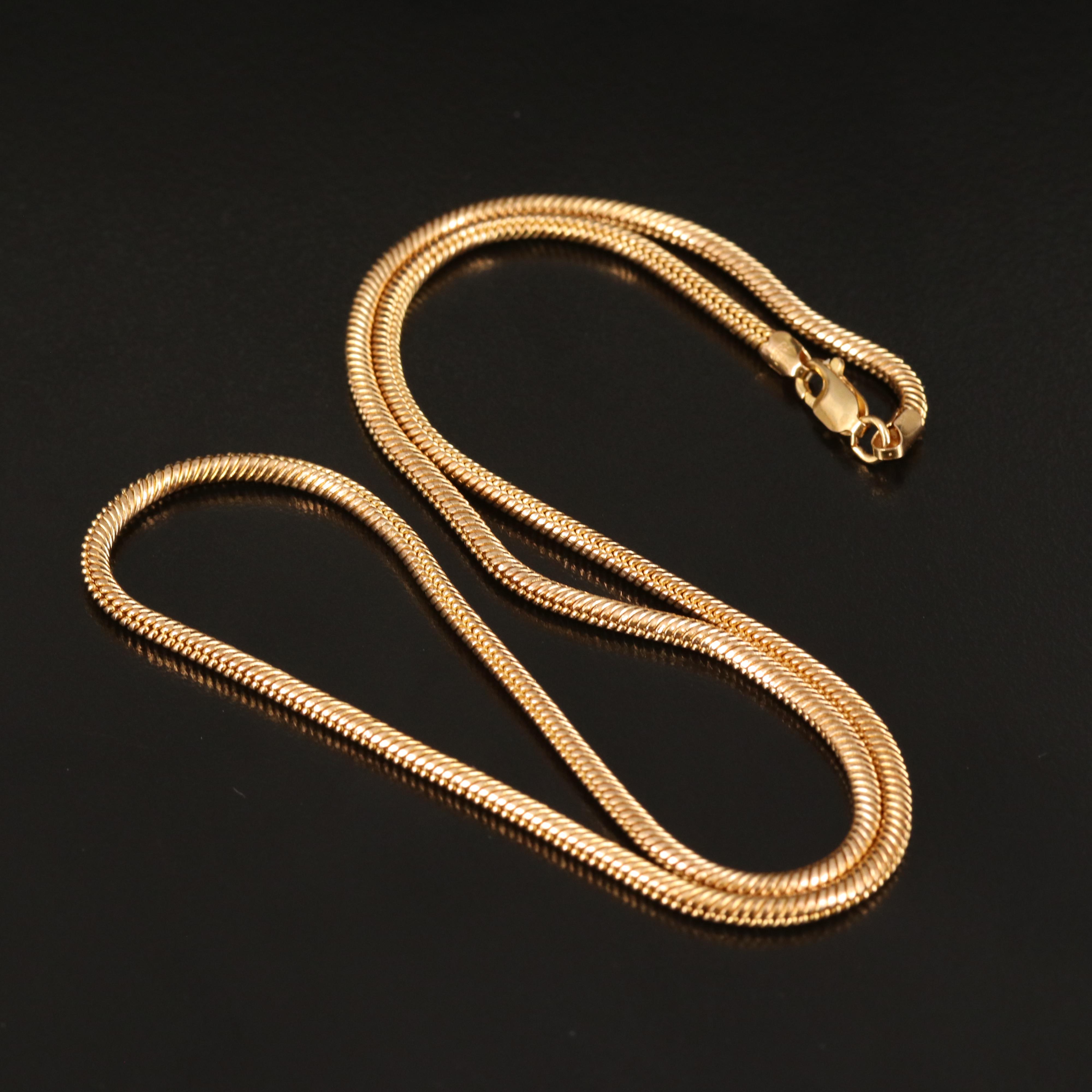 Italian 14K Snake Chain Necklace