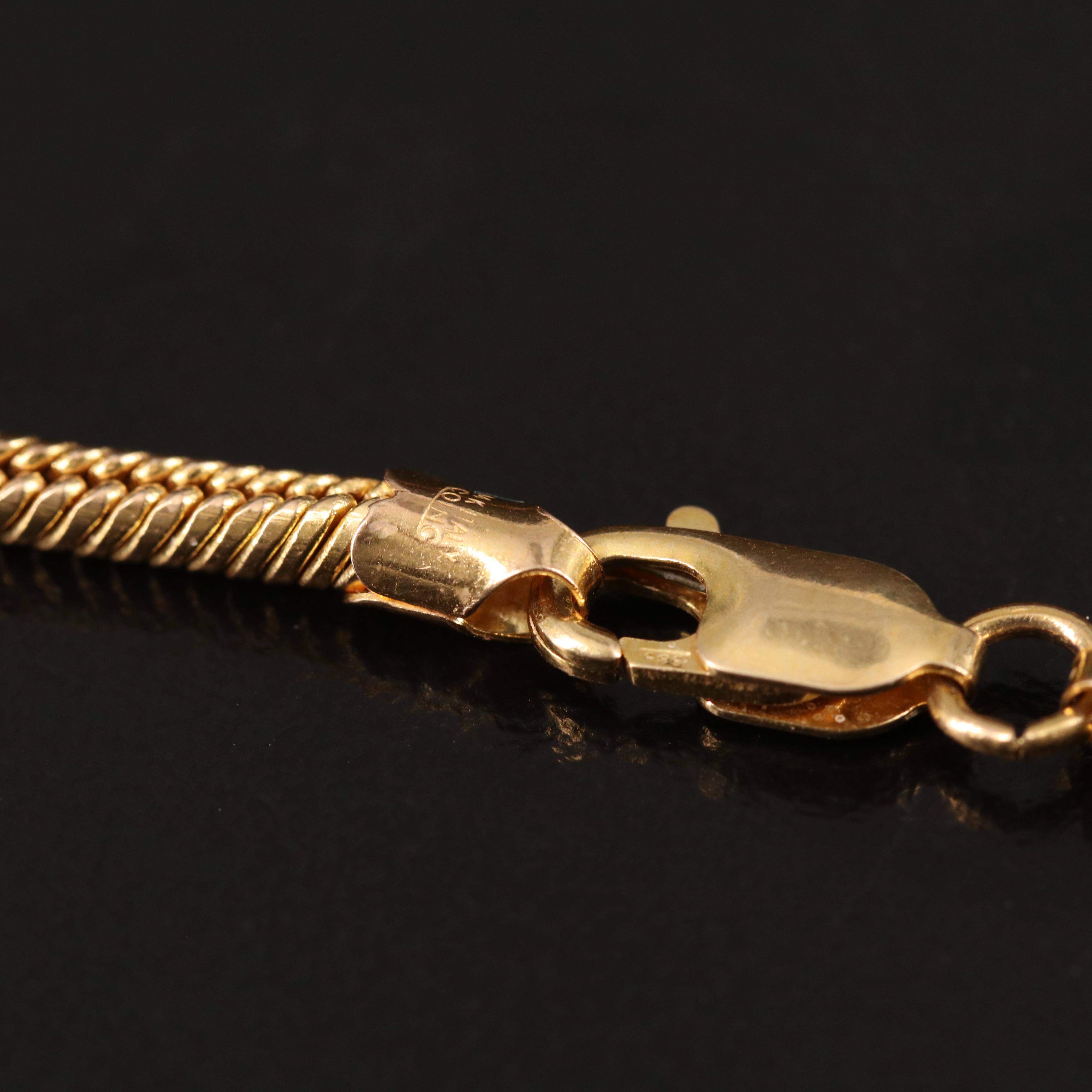 Italian 14K Snake Chain Necklace