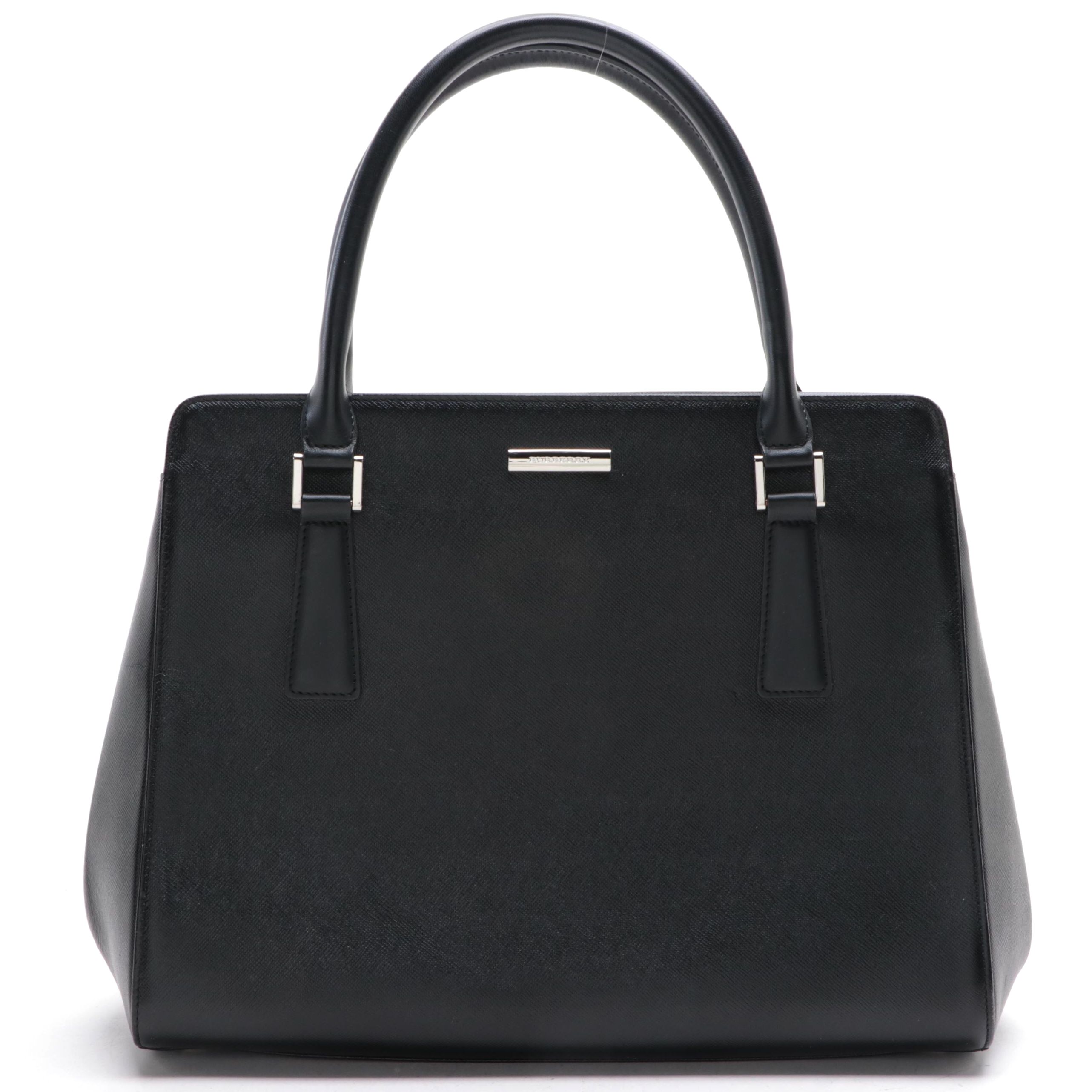 Burberry Small Handbag in Black Crossgrain Leather