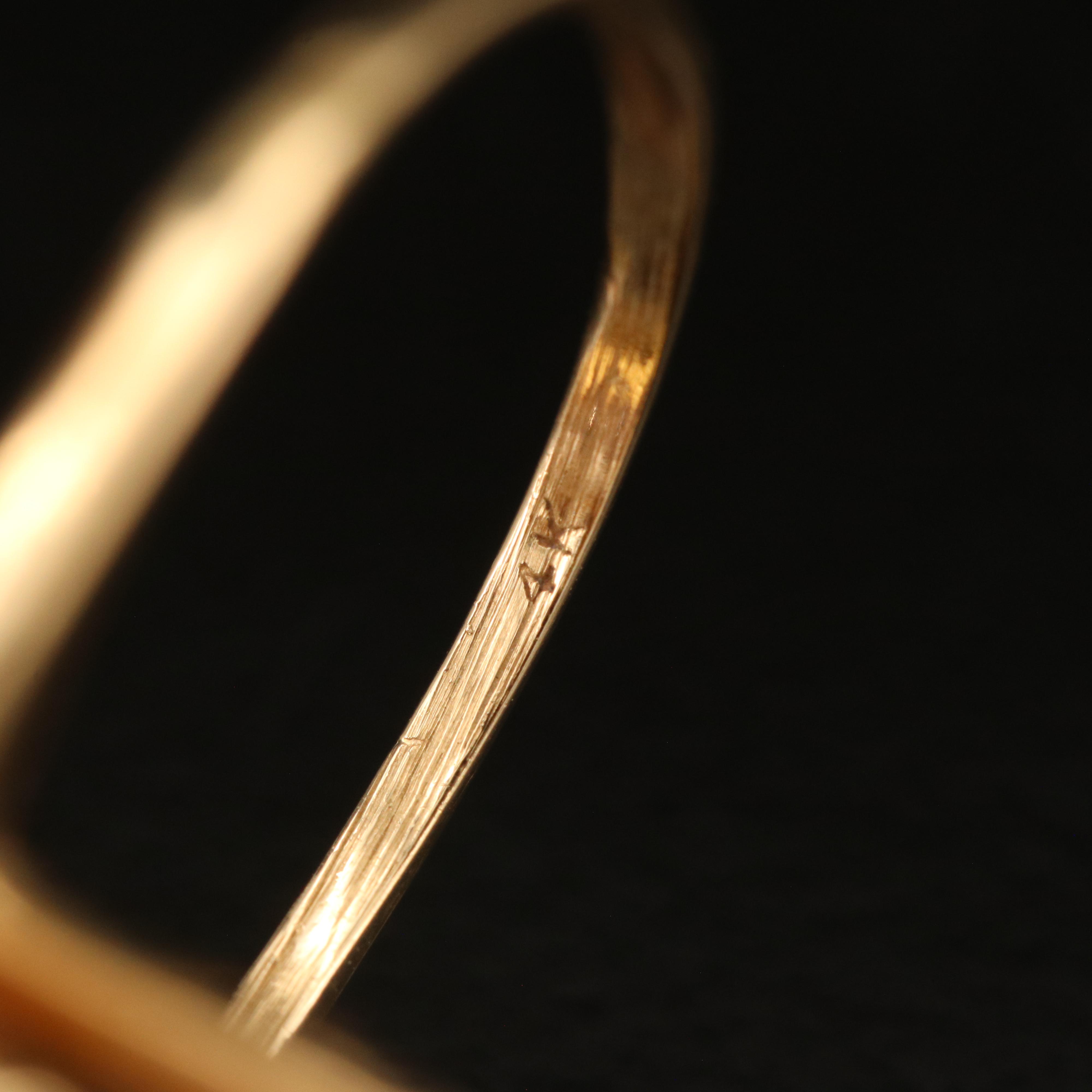 Vintage 14K Amethyst Geometric Ring