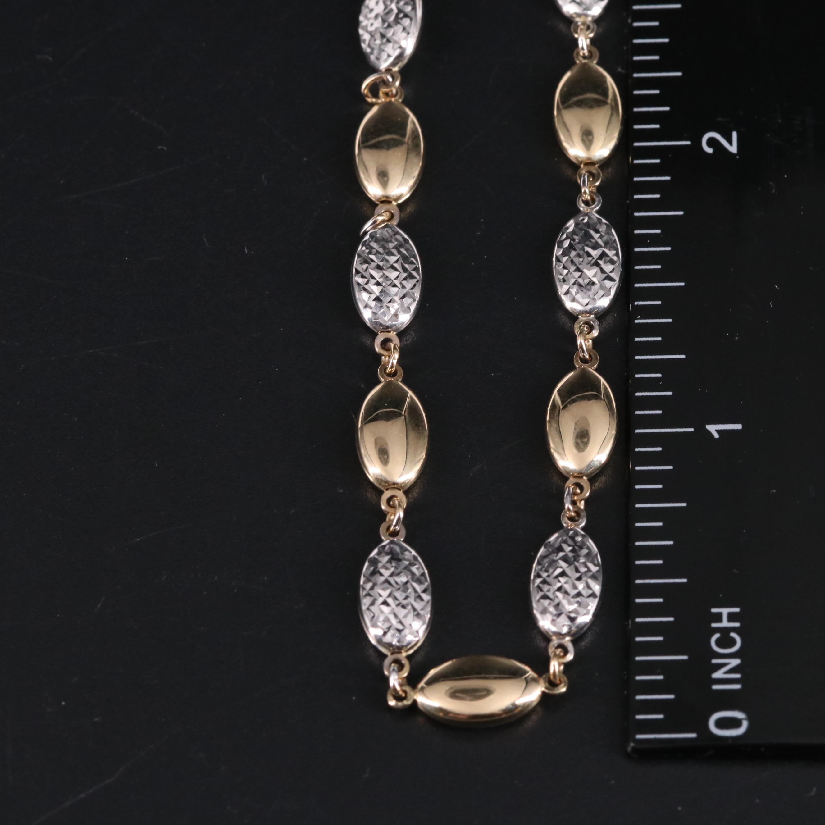 14K Sequin Bracelet