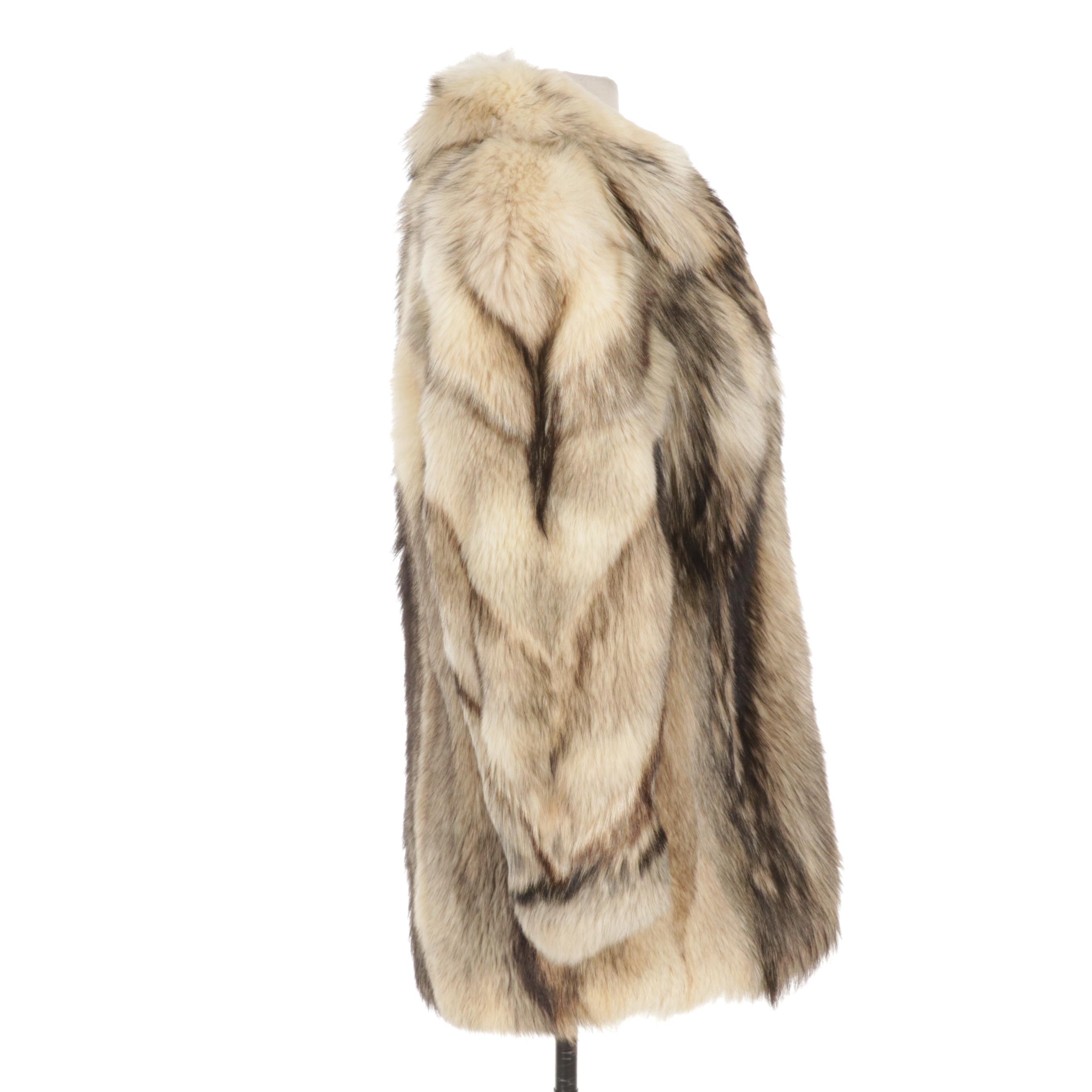 Wolf Fur Jacket With Bemberg Lining
