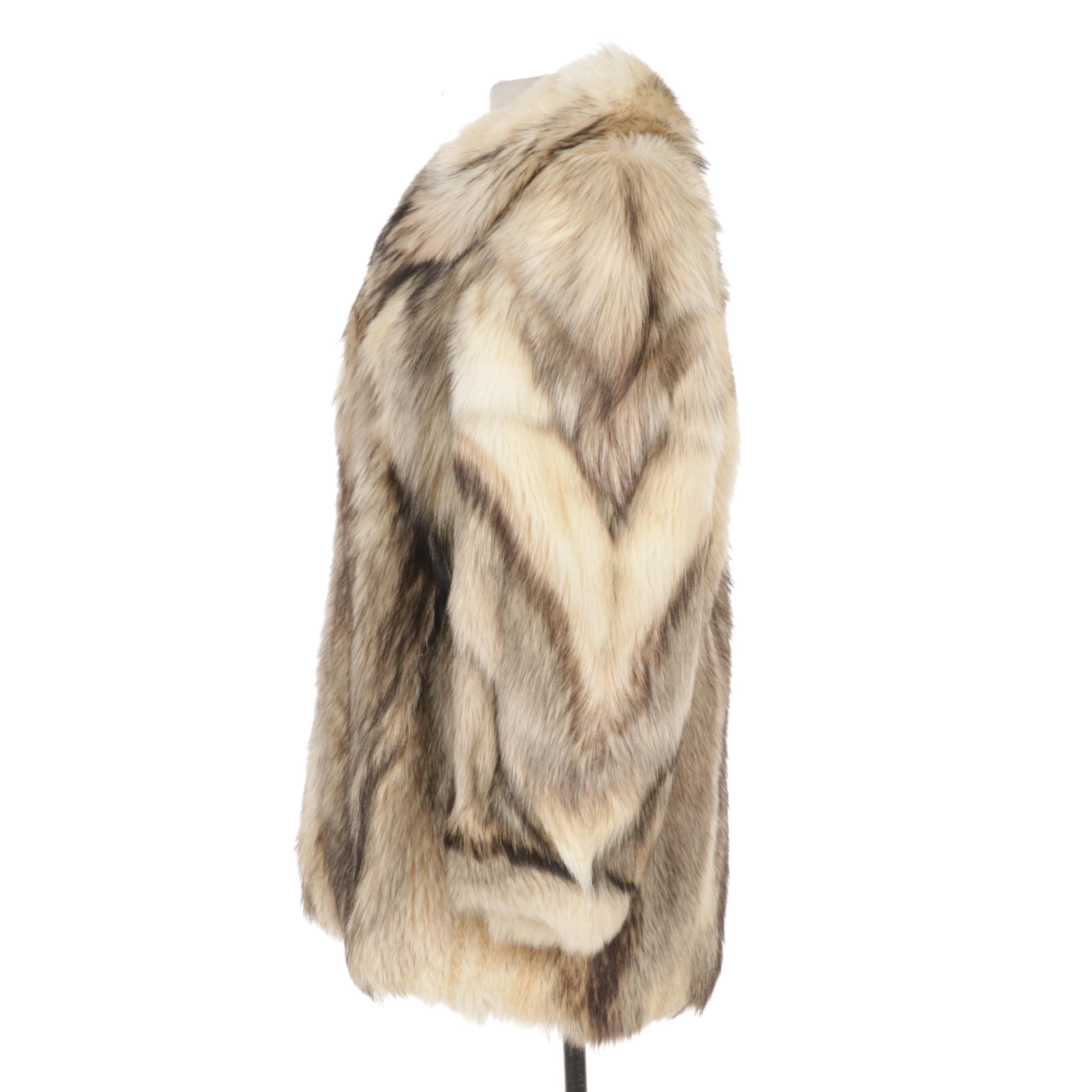 Wolf Fur Jacket With Bemberg Lining