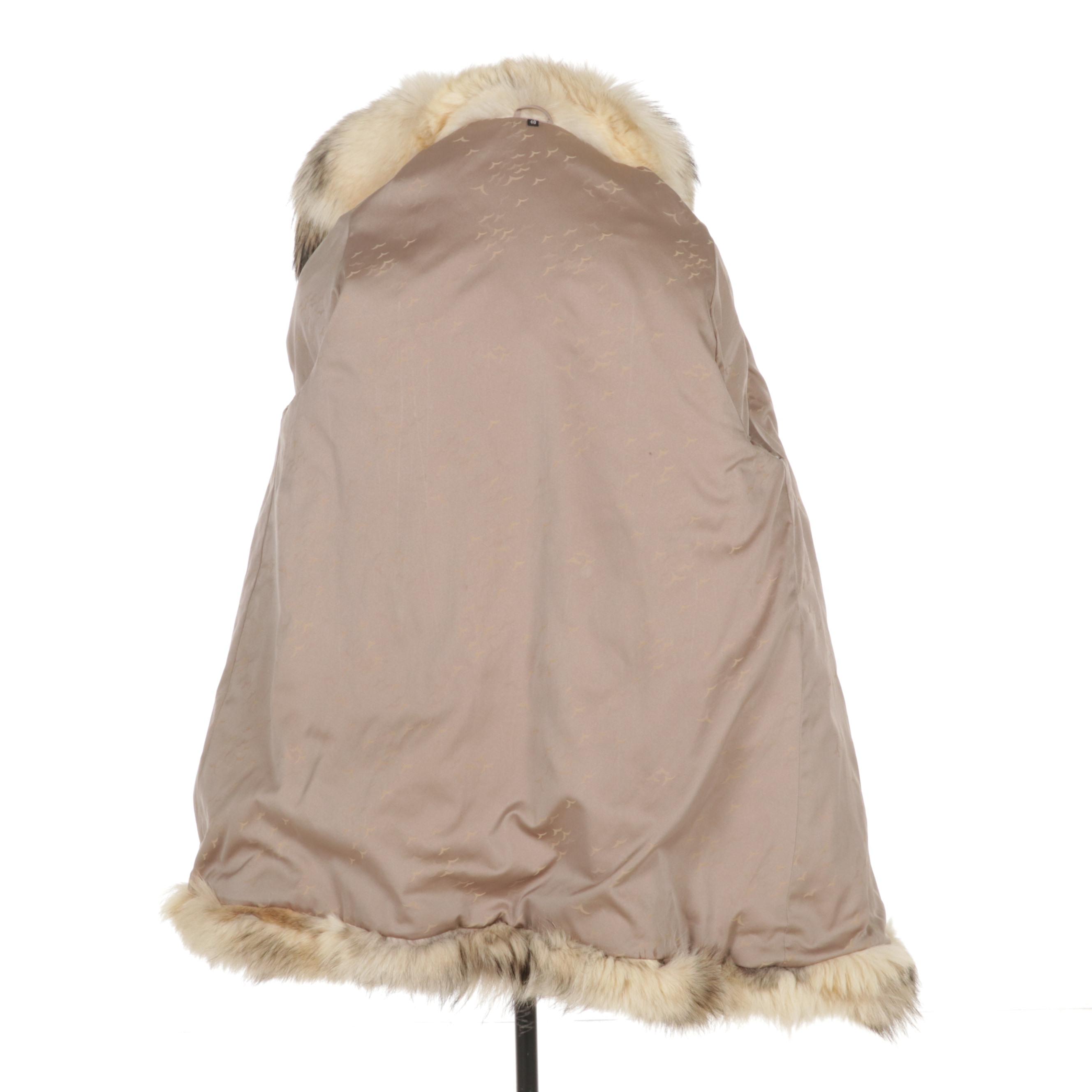 Wolf Fur Jacket With Bemberg Lining