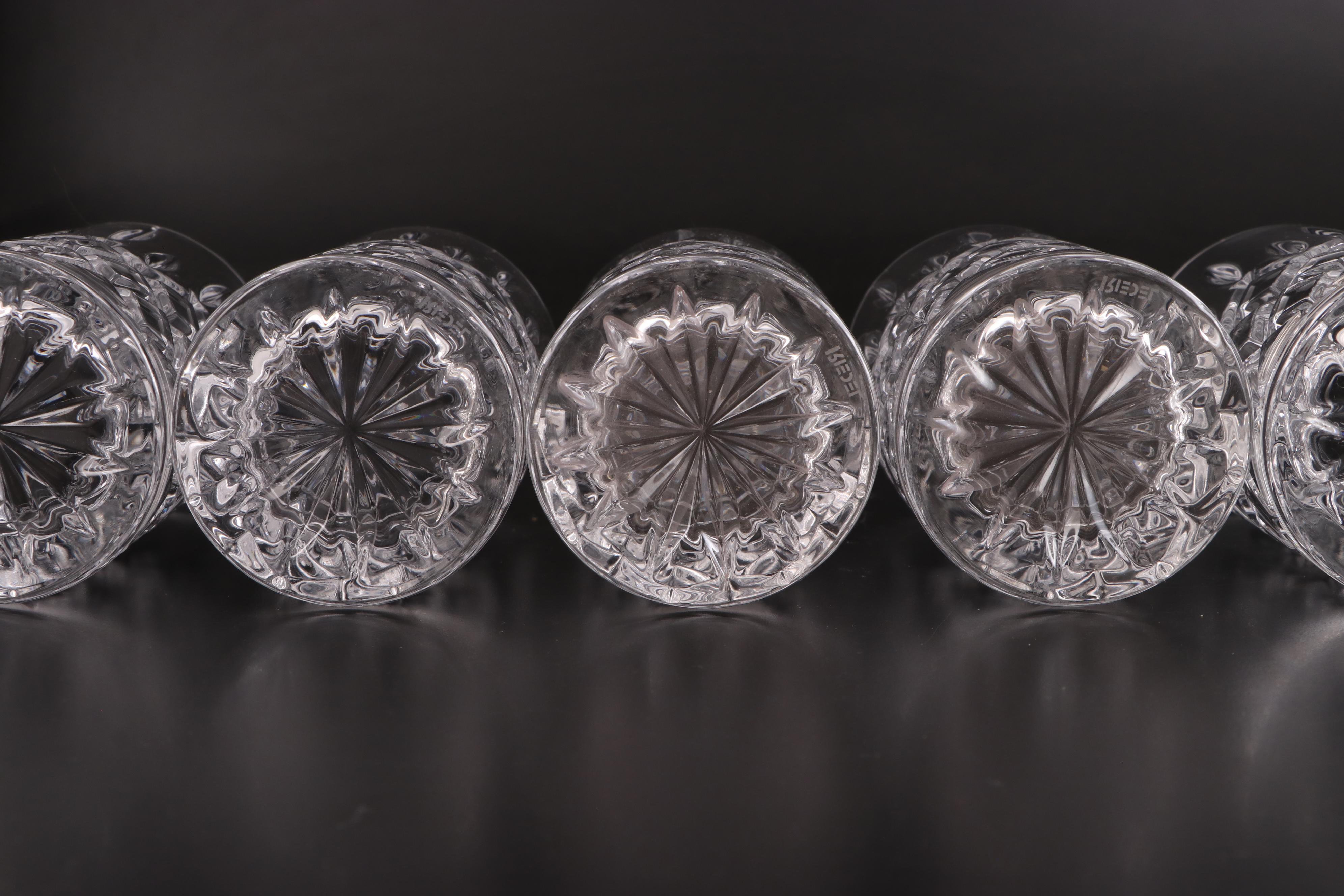 Riedel "Noblesse" Highball Glasses with Riedel Whiskey Rocks Glasses