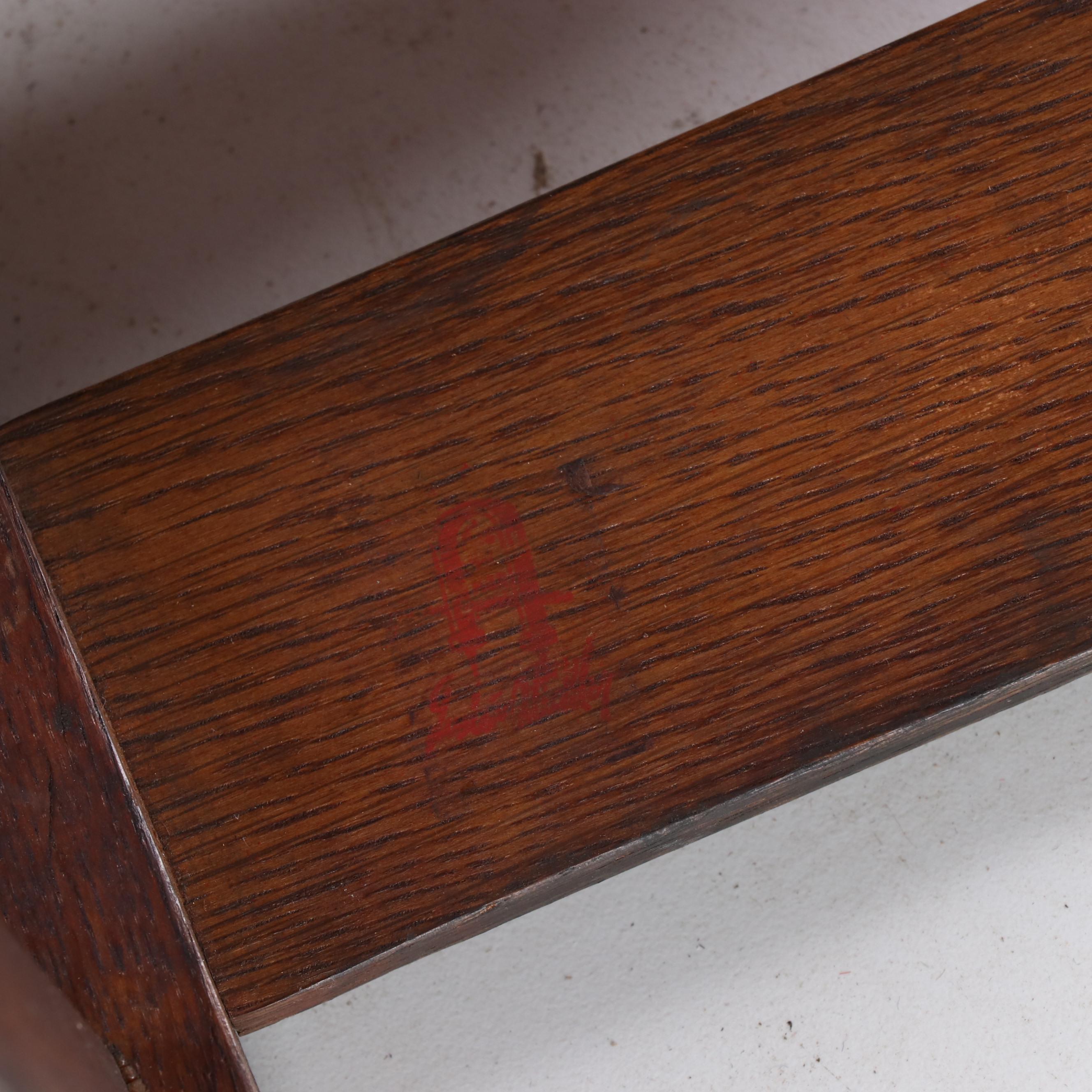 Gustav Stickley Arts and Crafts Oak Child's Armchair, Early 20th Century