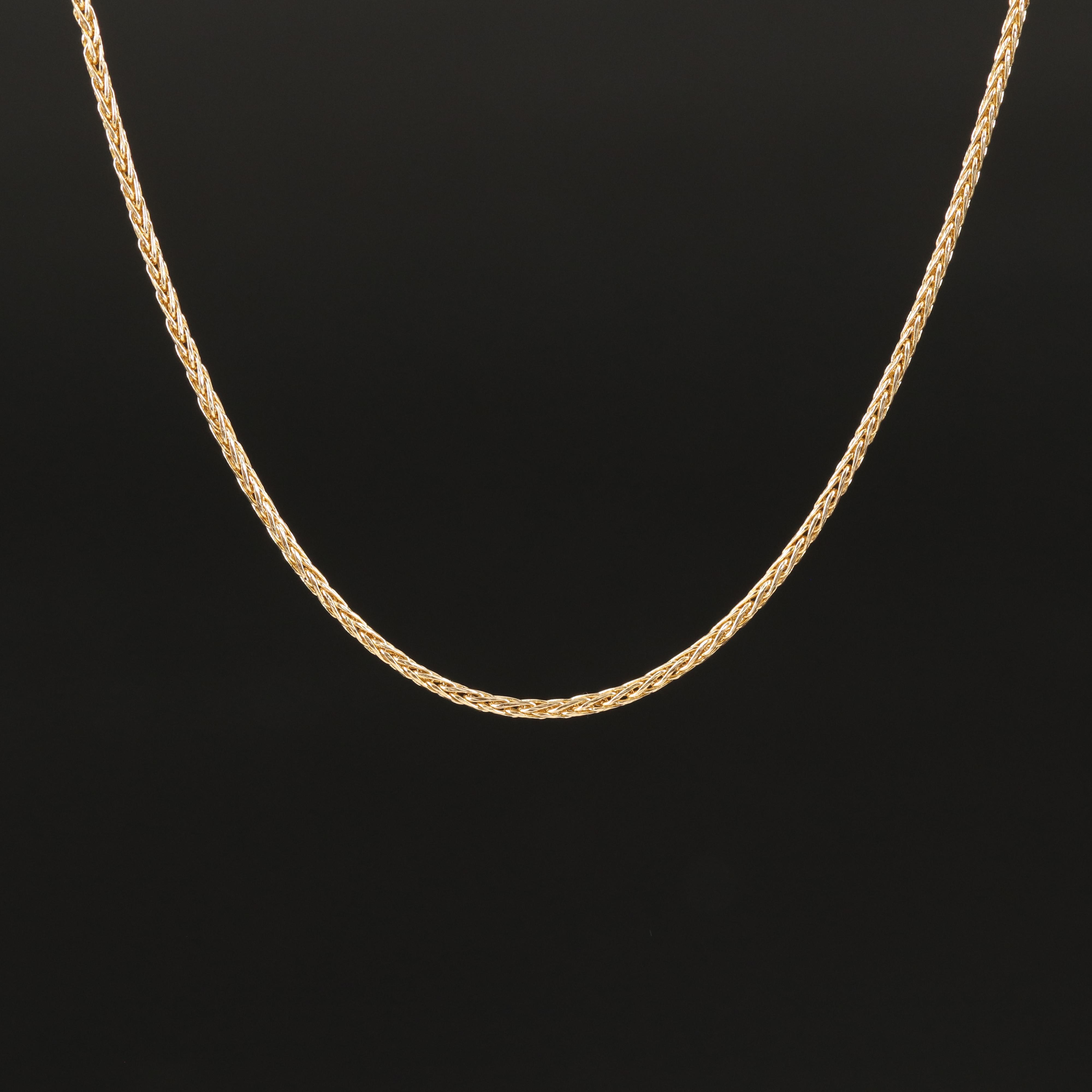 14K Wheat Chain Necklace