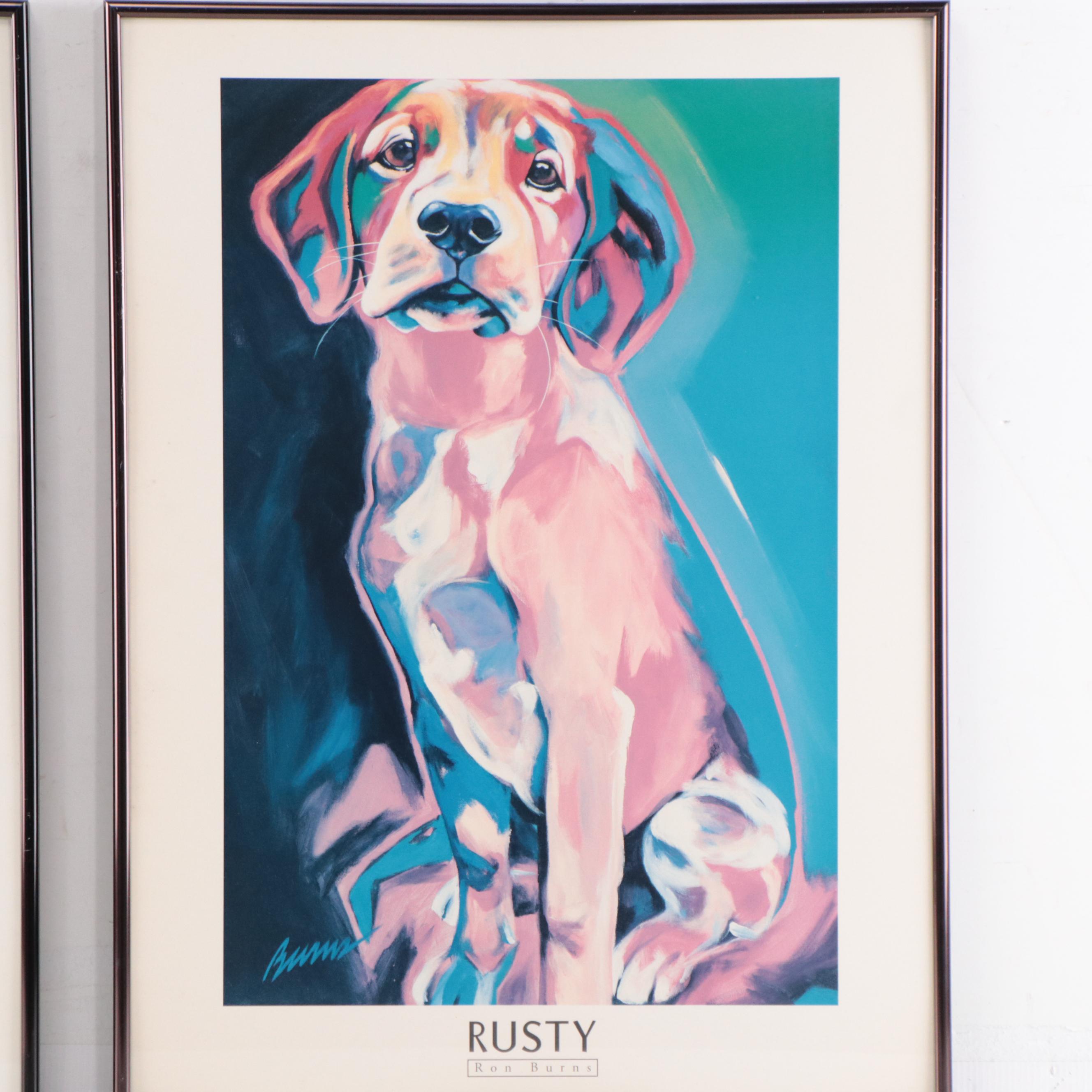 Offset Lithographs After Ron Burns Including "Toby"