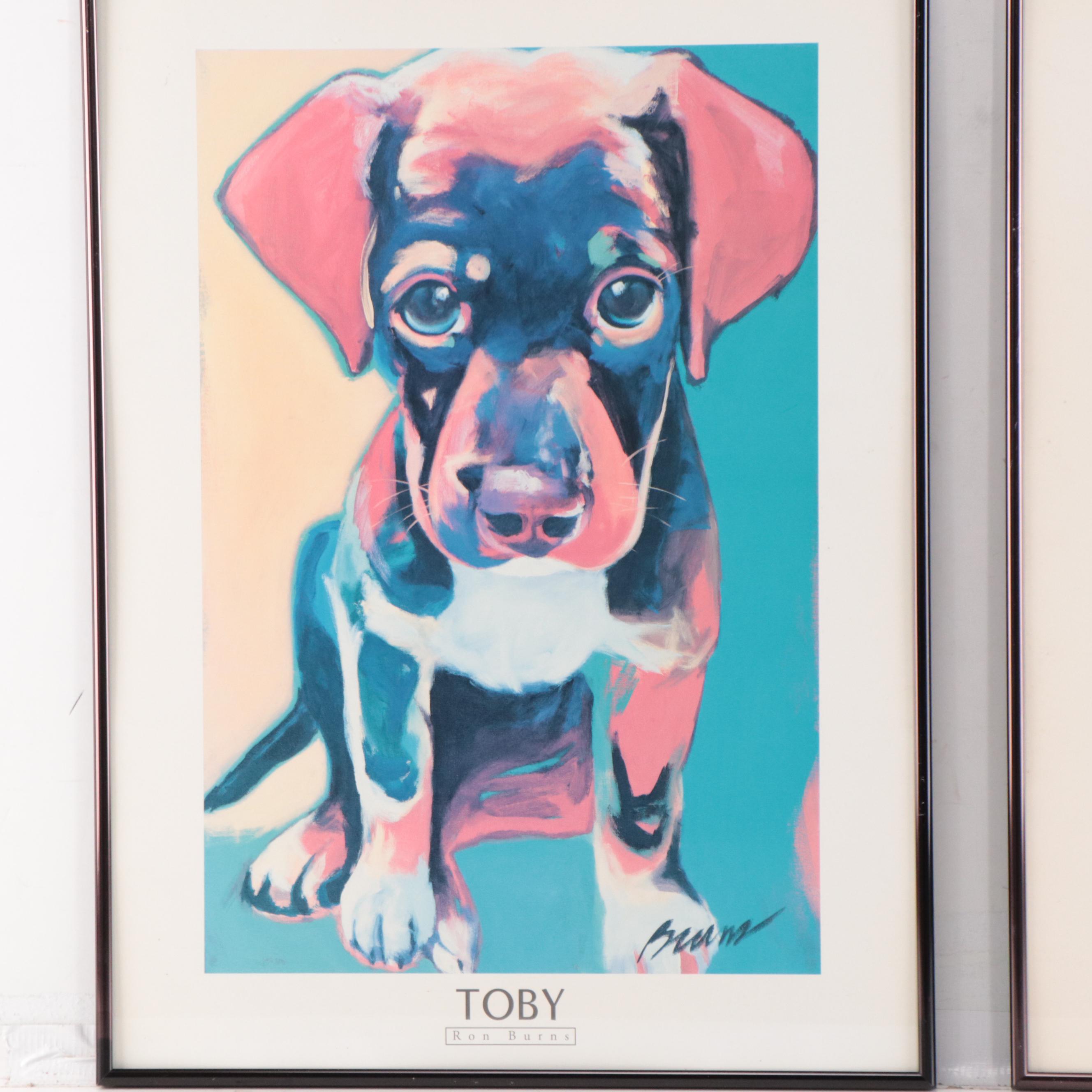 Offset Lithographs After Ron Burns Including "Toby"