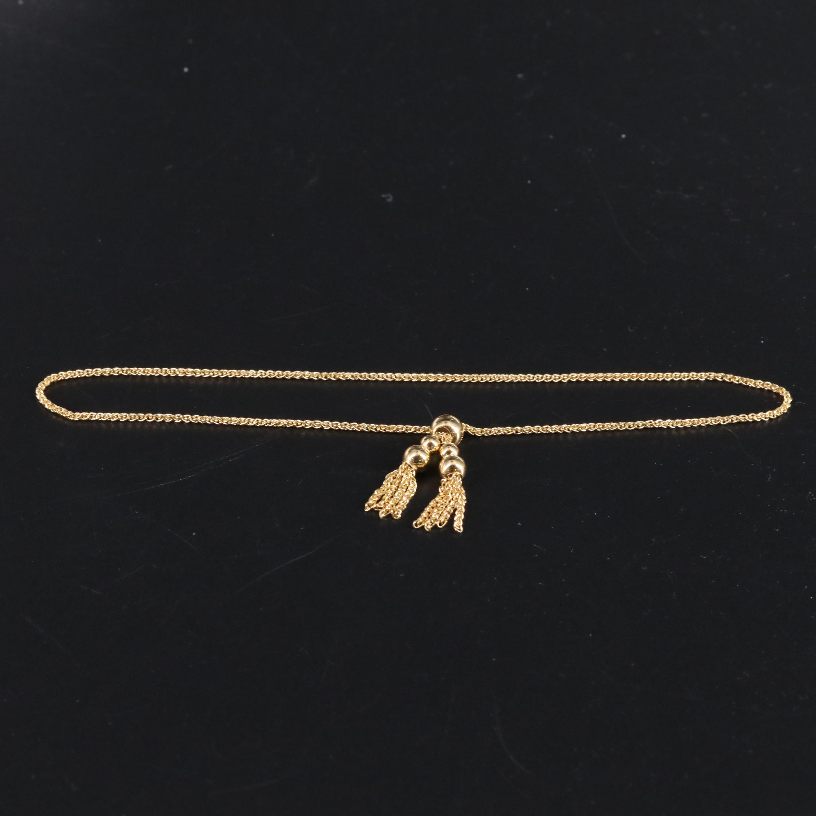 14K "Bolo" Bracelet