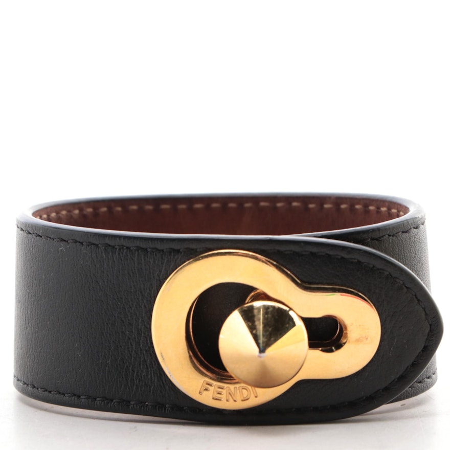 Fendi Leather Bracelet with Box