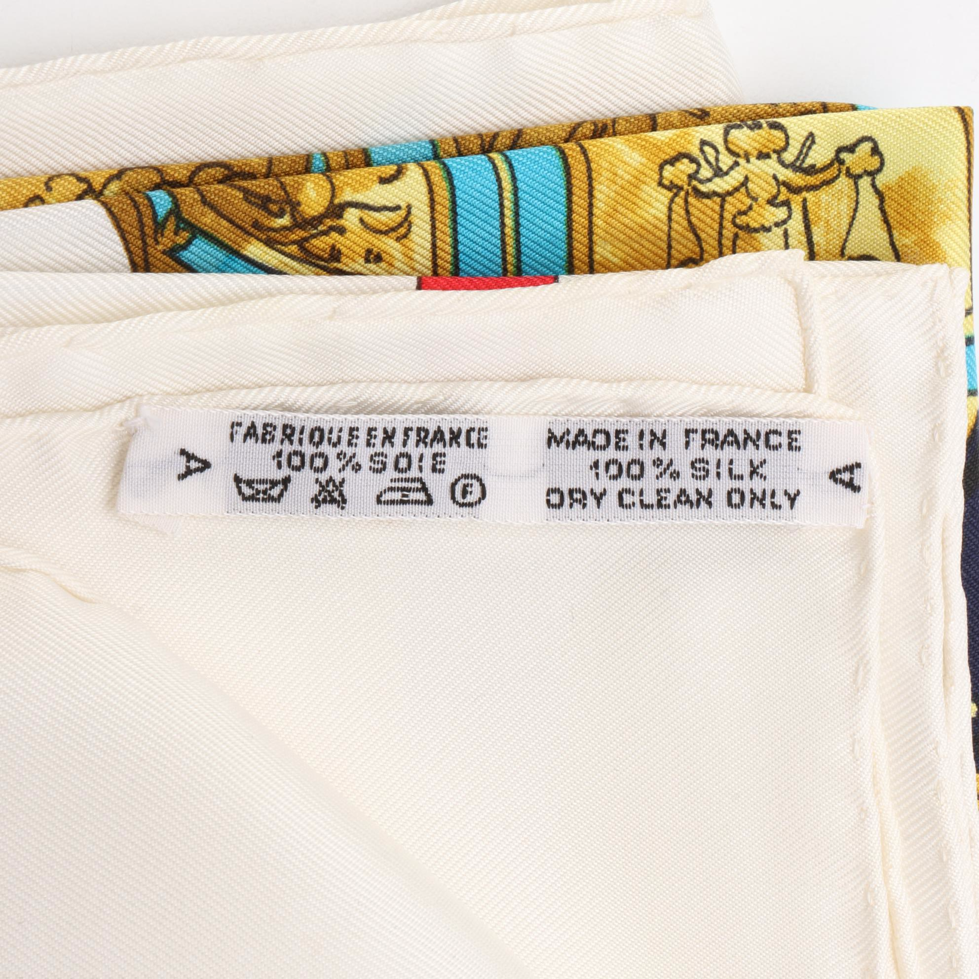 Hermès "Springs" Scarf 90 in Silk Twill