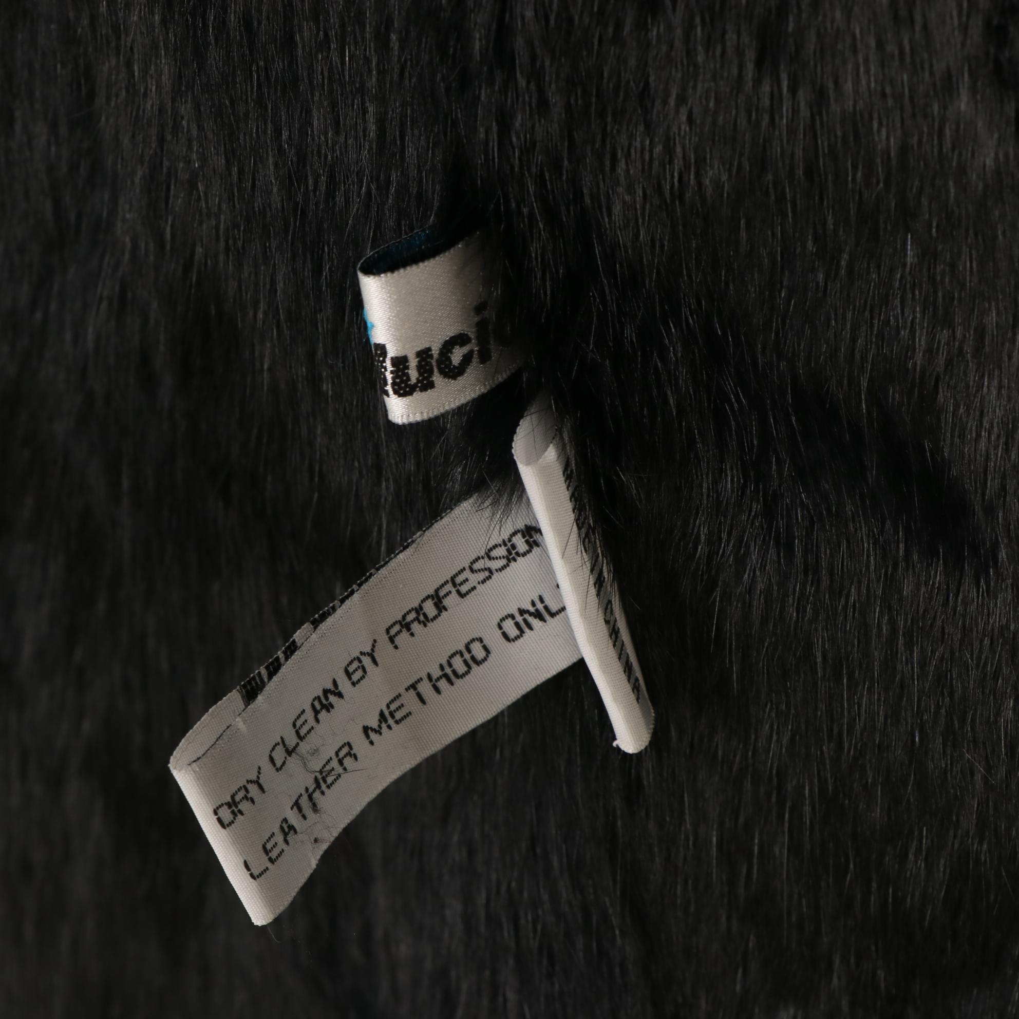 B Lucid Rabbit Skin Fur Lined Jacket