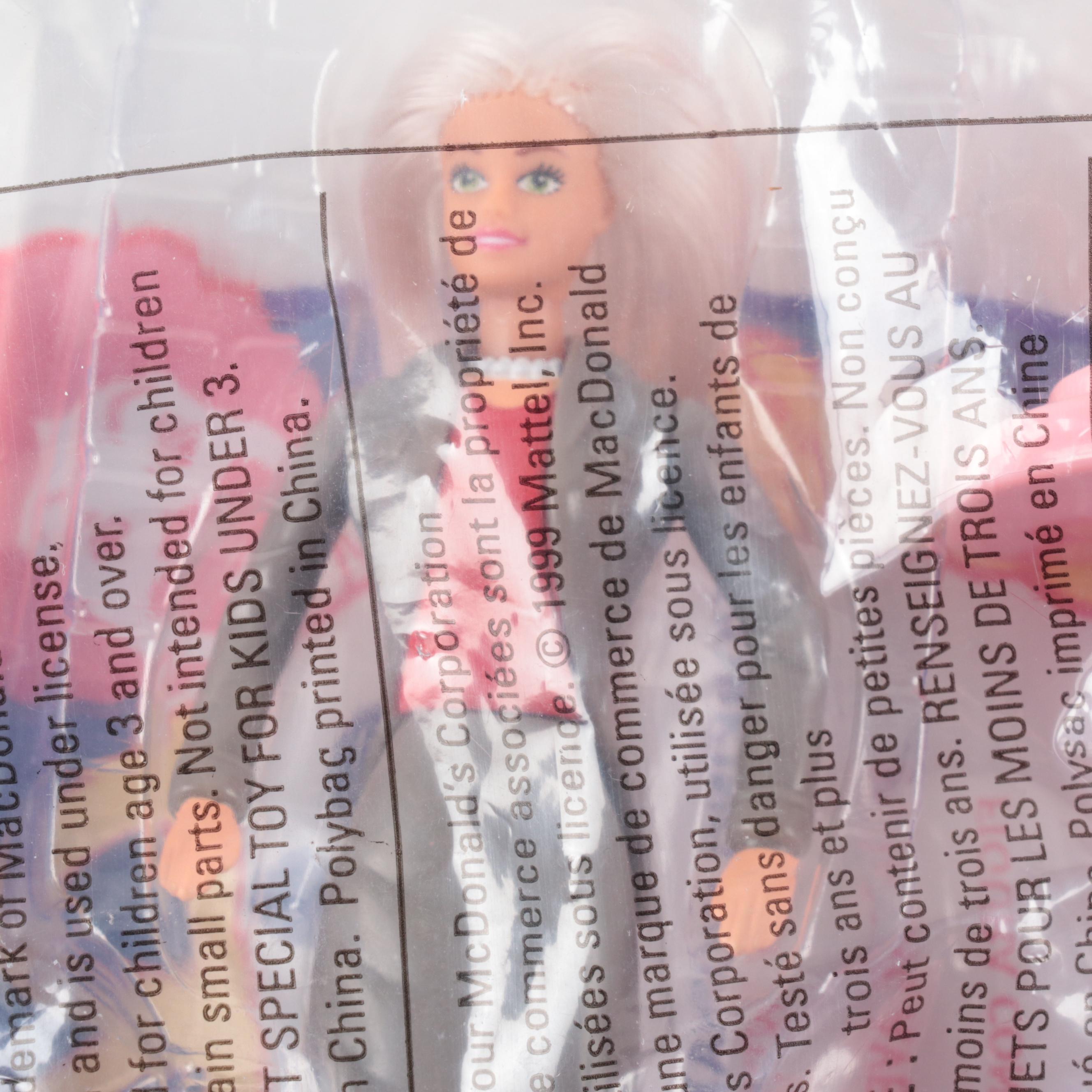 McDonald's Barbie Happy Meal Toys, Circa 1999