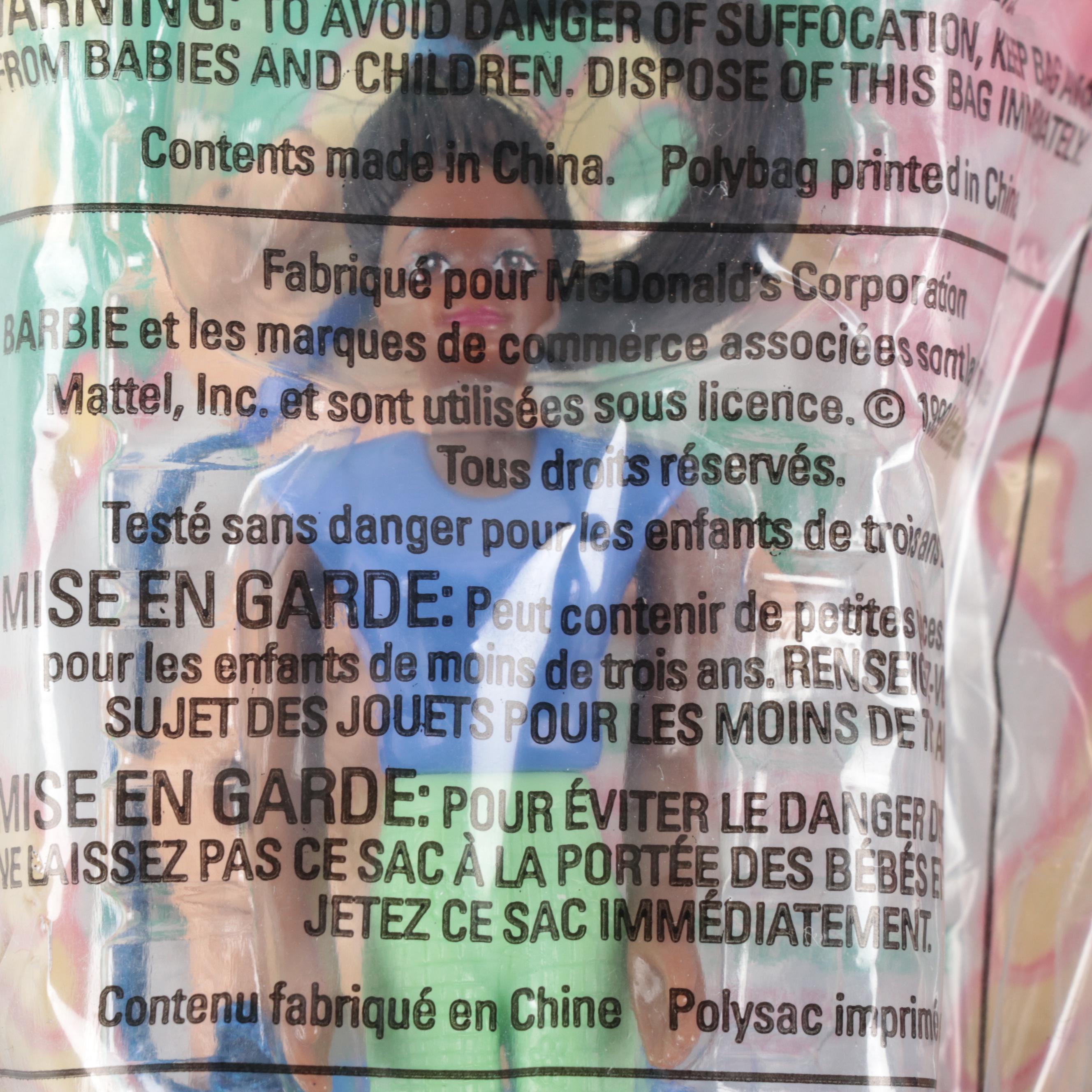 McDonald's Barbie Happy Meal Toys, Circa 1999