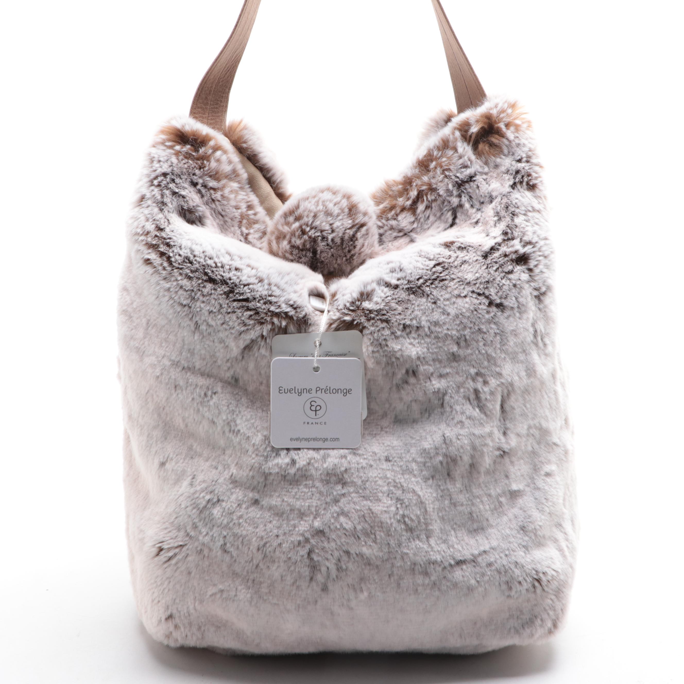 Evelyne Prélonge Faux Fur Hobo Bag