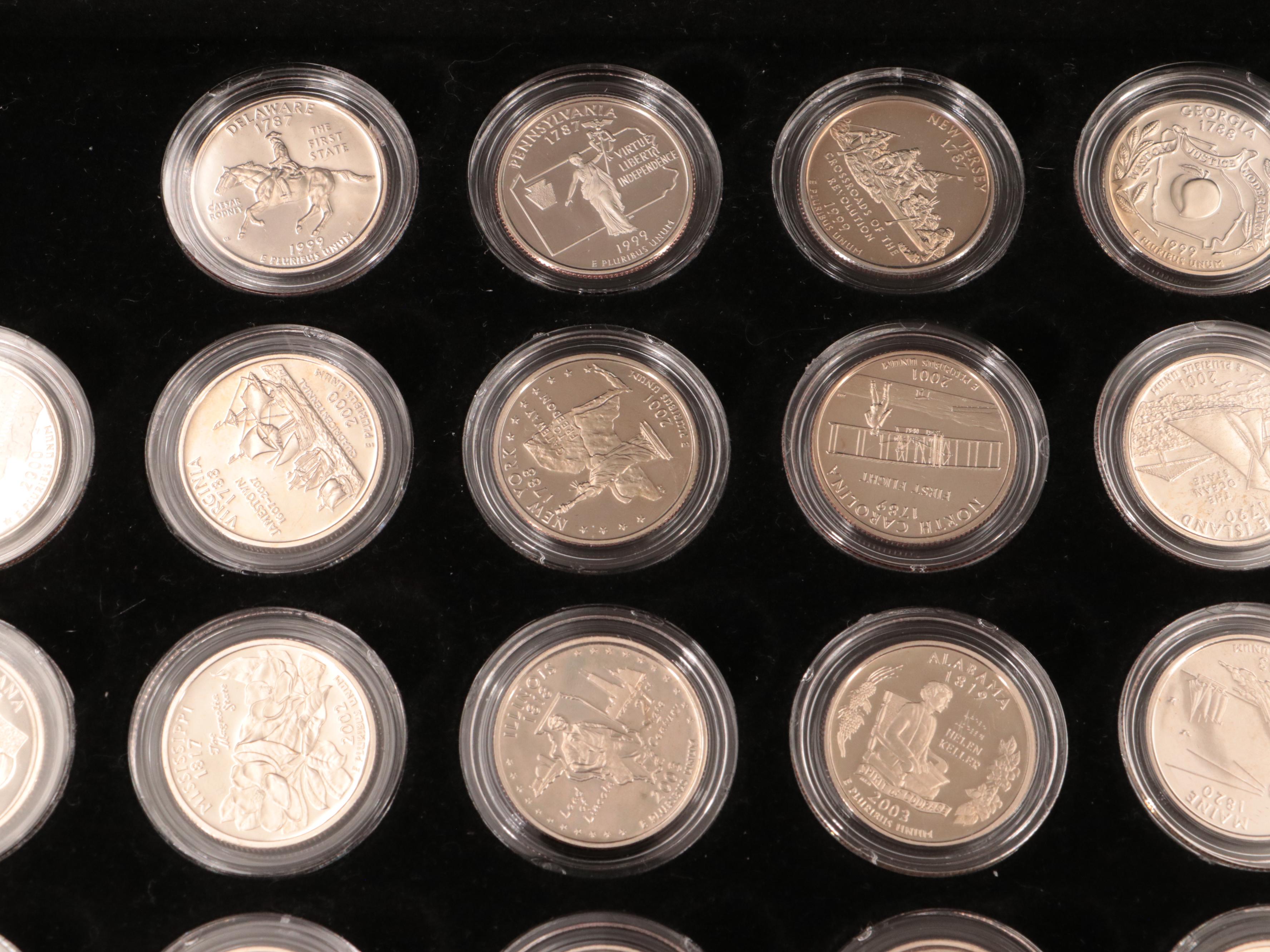 Complete Collection of Proof State and Territories Quarters