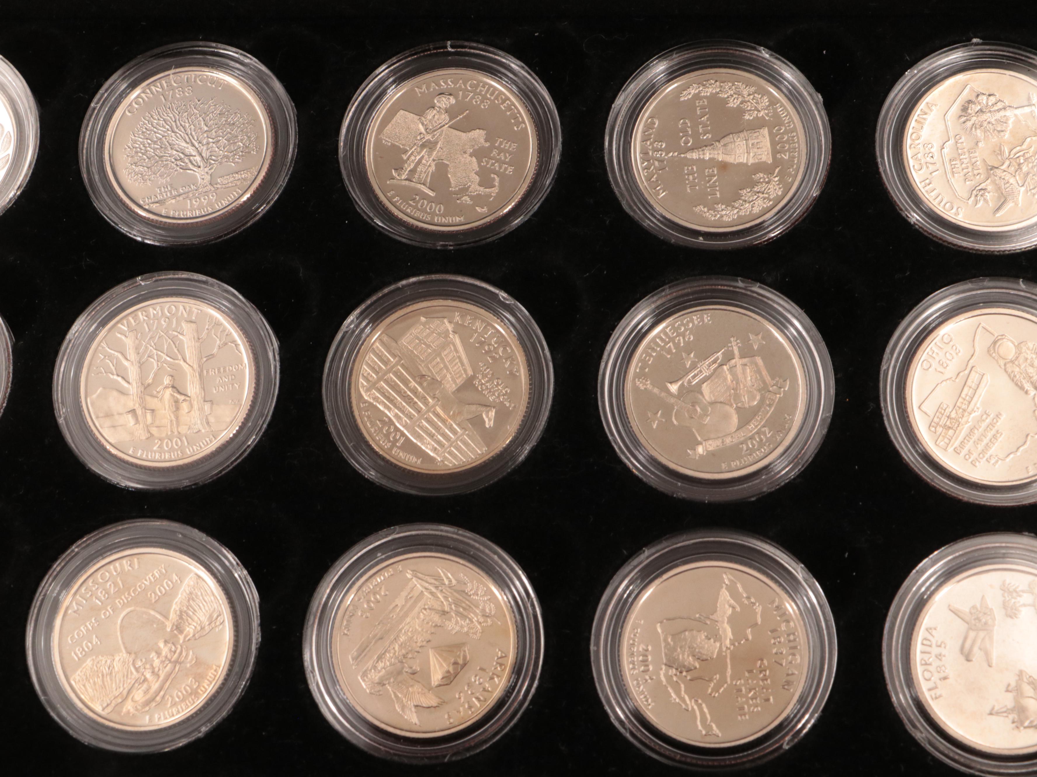 Complete Collection of Proof State and Territories Quarters