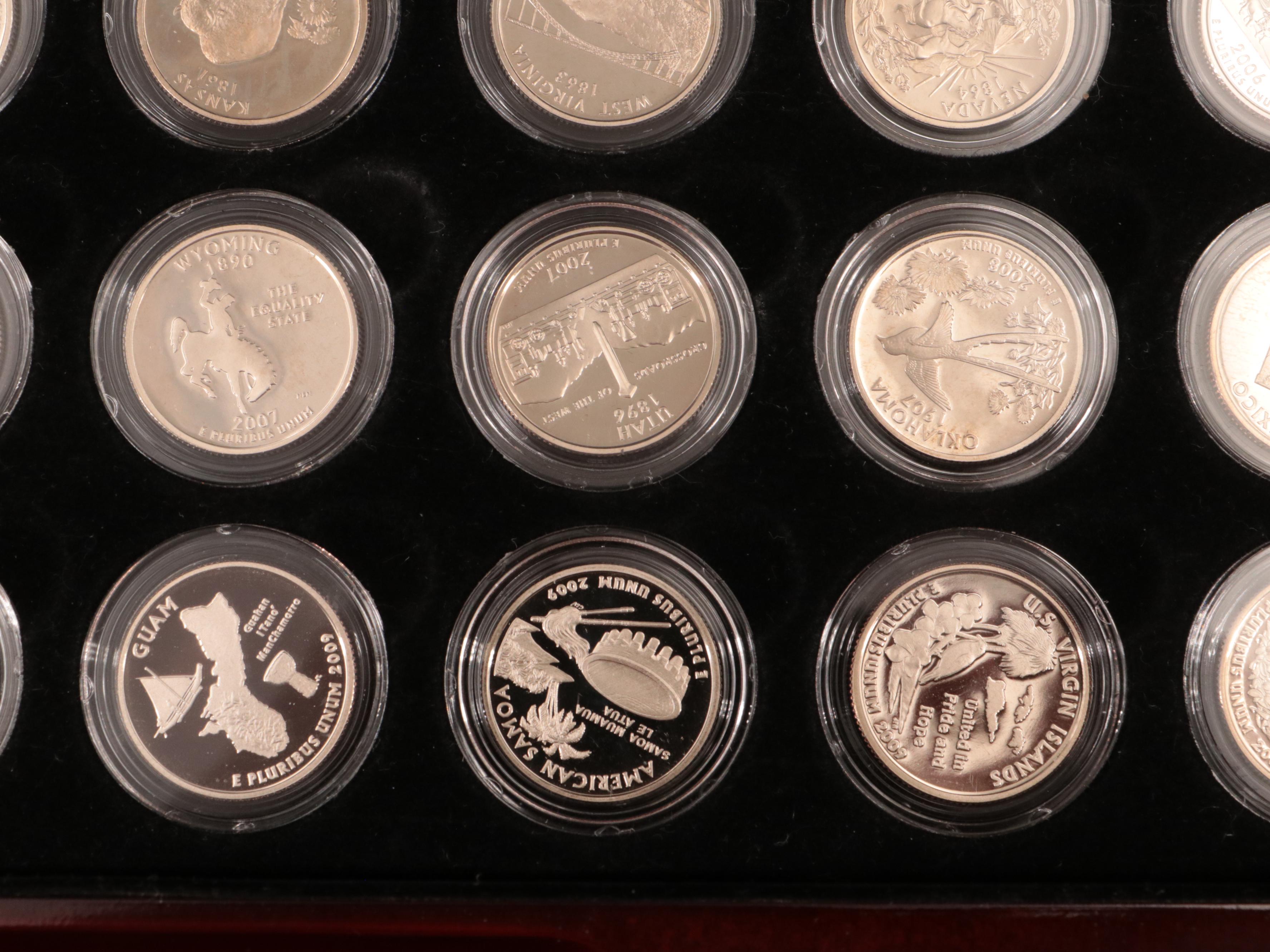 Complete Collection of Proof State and Territories Quarters