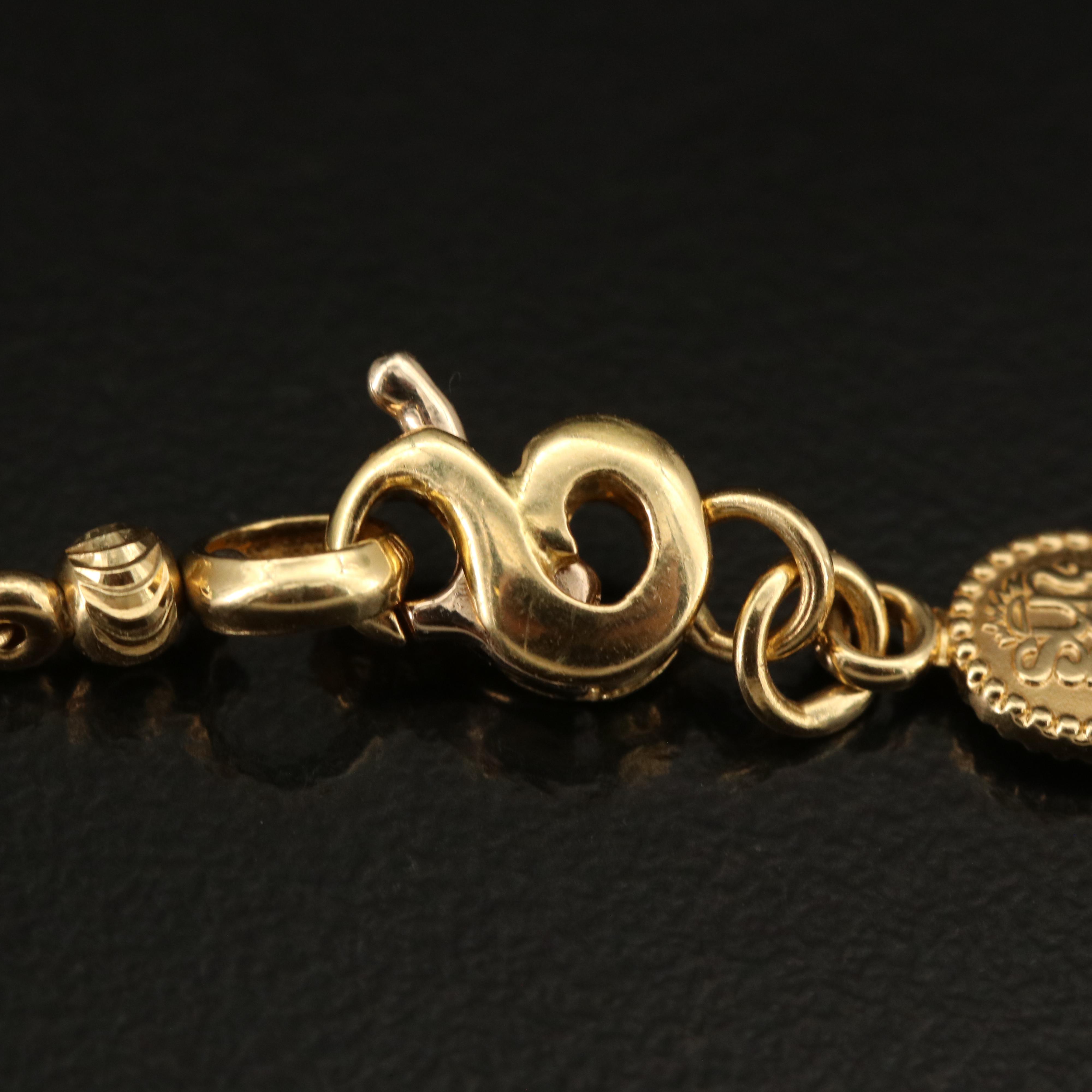 18K Tsavorite Faceted Bead Necklace